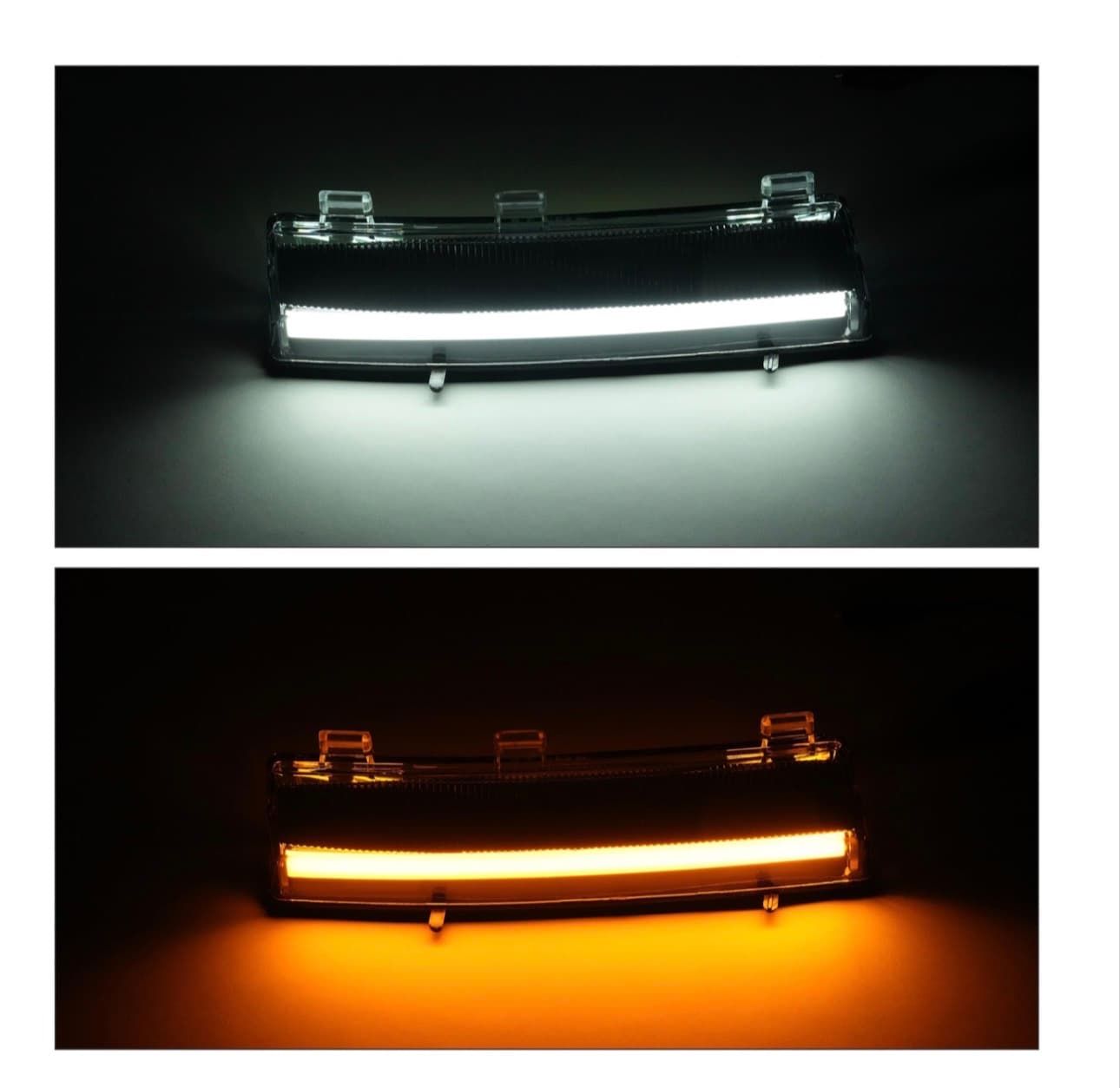 Pair LED Turn Signal Light Compatible with 2006-2009 Nissan 350Z LCI Side Marker Lamps DRL Front Bumper Reflector Daytime Running Lamps Driver&Passenger Side Clear Lens Chrome Housing - Thumbnail 4