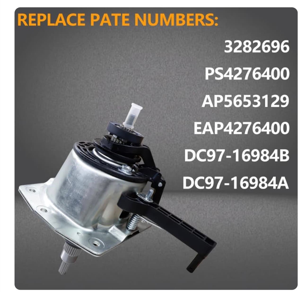 DC97-16984A Washer Clutch with Gear Coupling Assembly Compatible with Samsung Washer, WA45M7050AW/A4 WA45H7000AW/A2 WA400PJHDWR/AA WA422PRHDWR/AA WA456DRHDSU/AA WA456DRHDWR/AA - Thumbnail 2