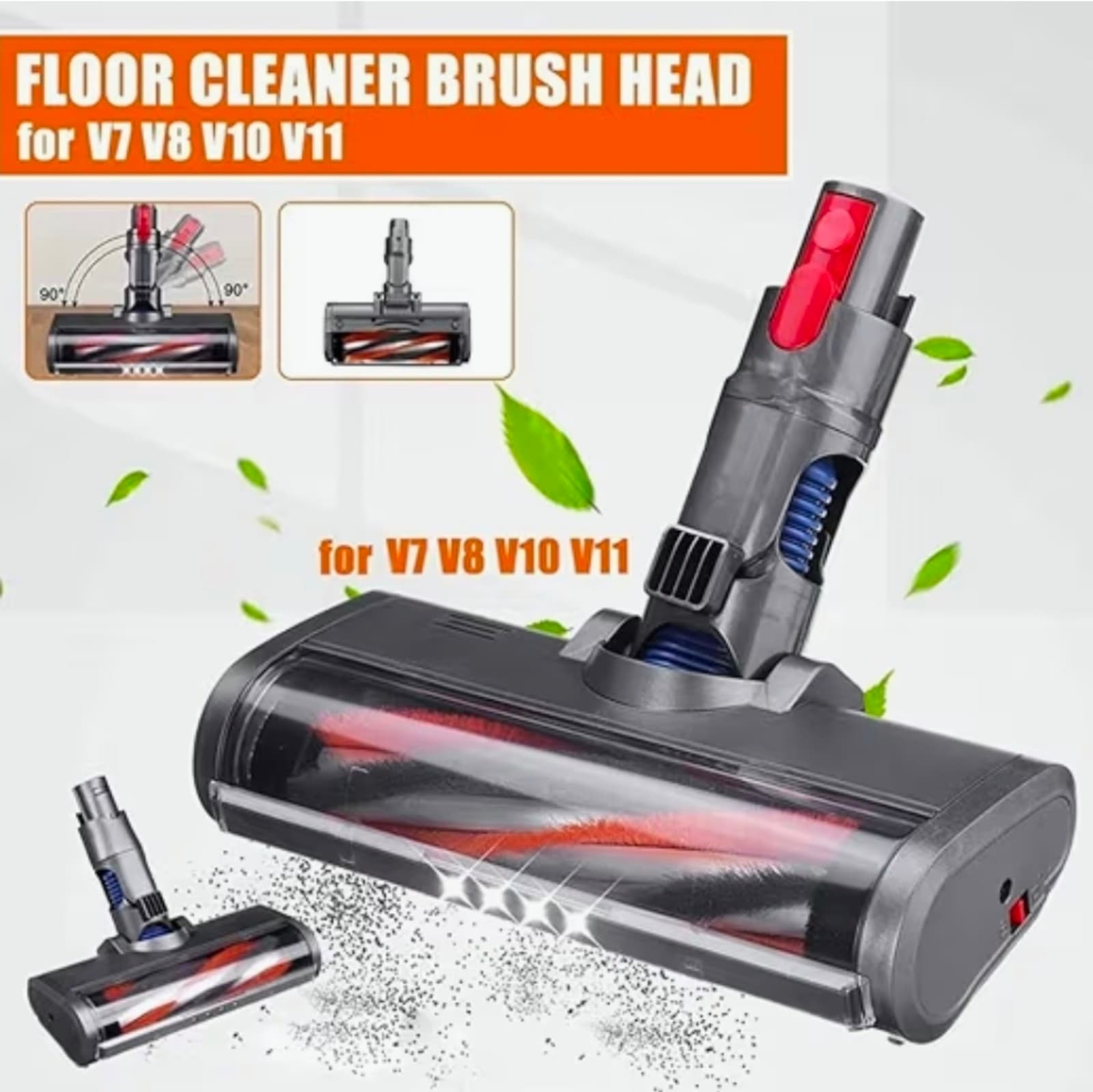 Dyson Motorized Electric Soft Roller Floor Brush Head V7 V8 V10 V11 V1 - Thumbnail 3