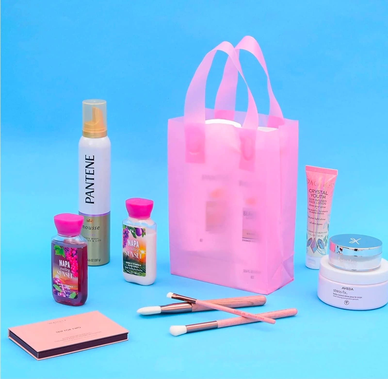 Pink Gift Bag, Plastic Gift Bags, Small Shopping Bags Bulk 8x4x10 75 Pack - Thumbnail 7