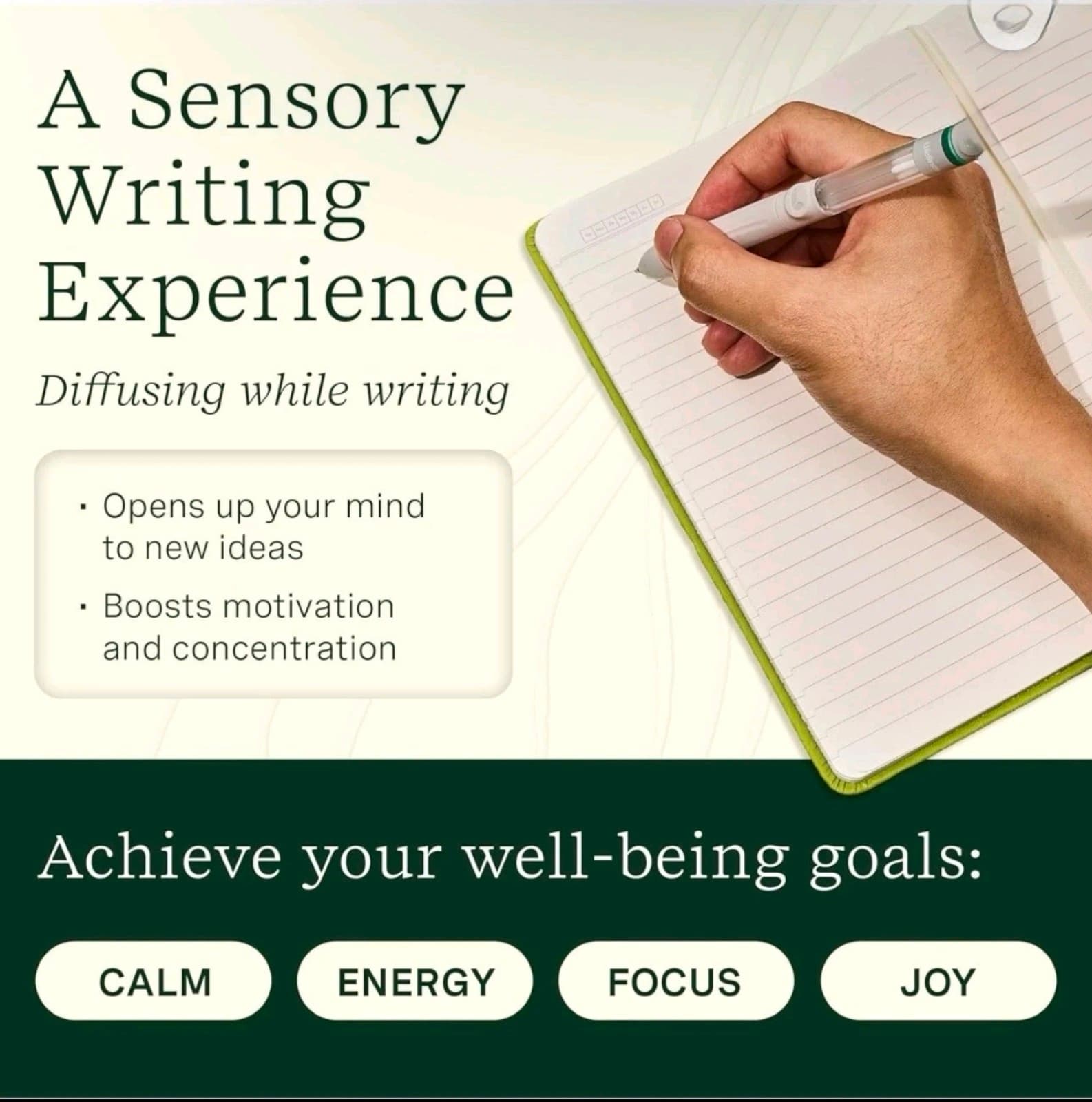 Lifelines Pen Diffuser Set with Essential Oil Blend - In Bloom Scent- 1mm Black - Thumbnail 3
