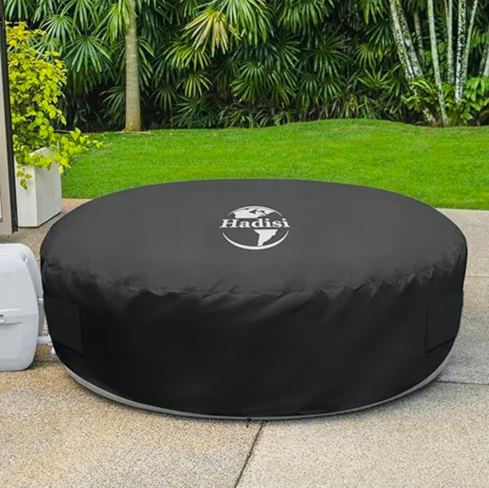 Inflatable Hot Tub Cover 77" Round Inflatable Hot Tub Thermal Cover, Full Covera - Thumbnail 2