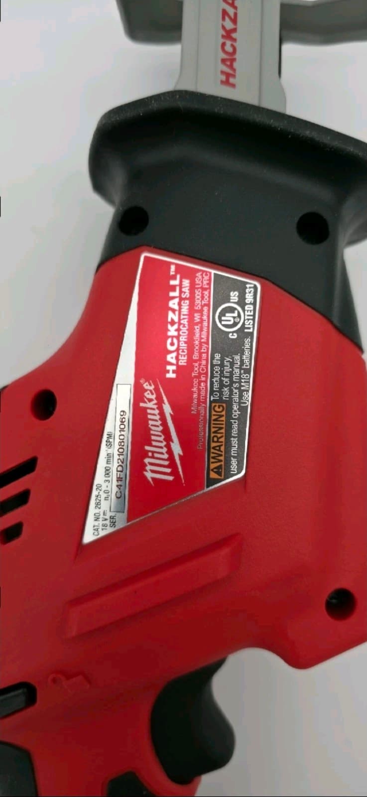 Milwaukee 2695-20 M18 FUEL 18V Hackzall One-Handed Reciprocating Saw (Bare Tool) - Thumbnail 3