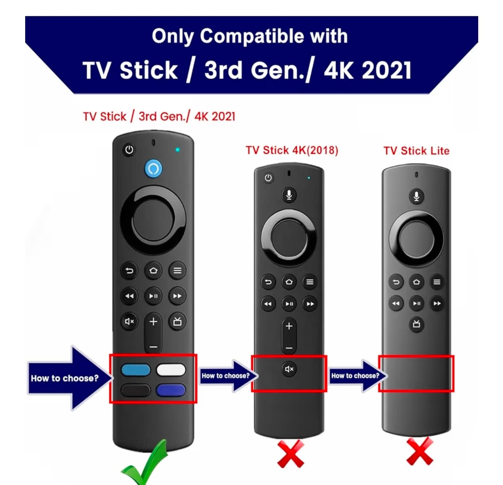 Remote Cover for Amazon Fire TV Stick 4K Select, 4K Plus, HD, 3rd Gen., 4K Remot - Thumbnail 3