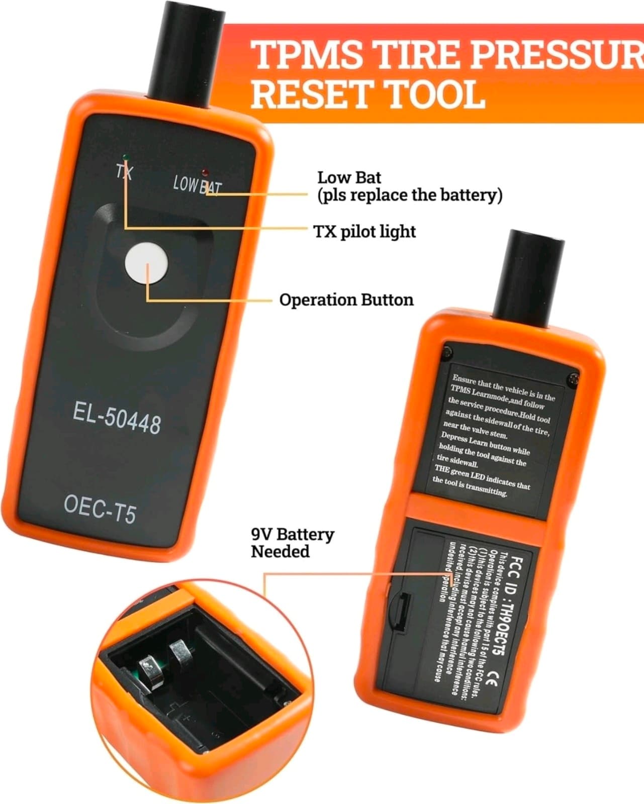 Durable TPMS Relearn Tool for 2006-2023 Vehicles - Essential Tire Maintenance - Thumbnail 4