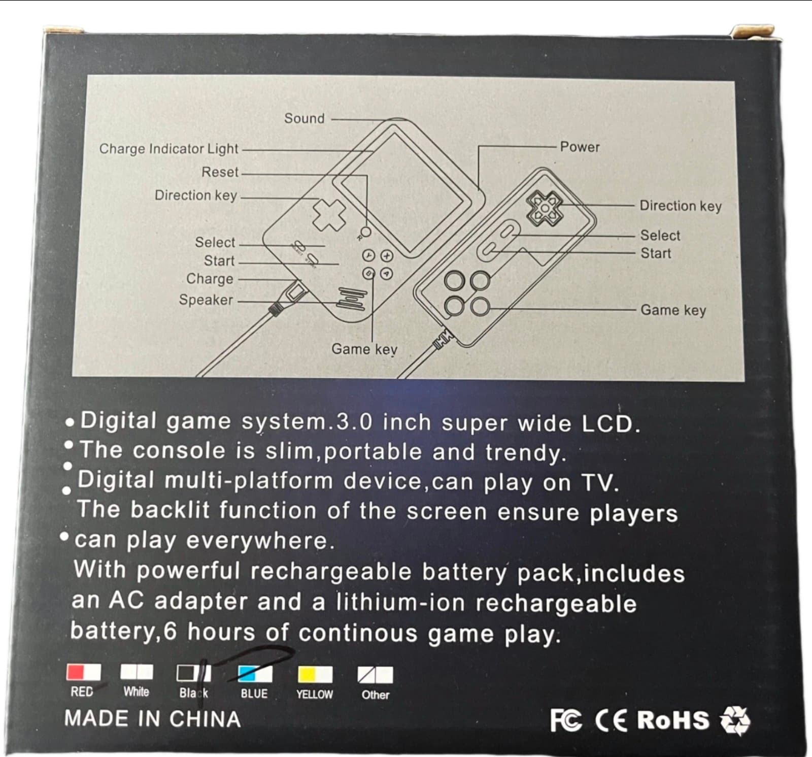 Handheld Video Game Console Preload 500 Games Support 2 Players Play on TV - Thumbnail 2
