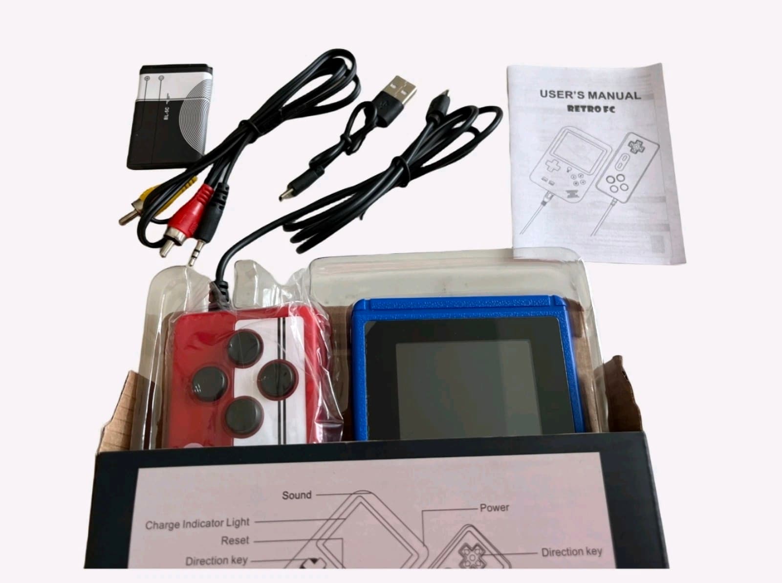 Handheld Video Game Console Preload 500 Games Support 2 Players Play on TV - Thumbnail 4