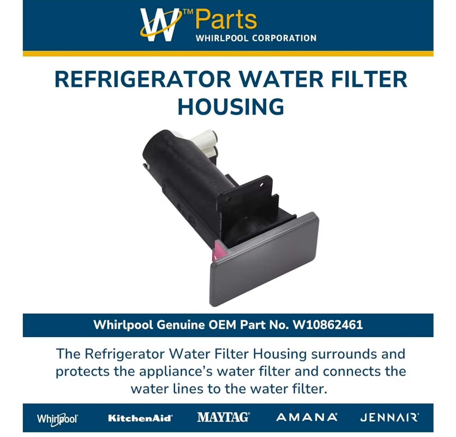 Whirlpool Water Filter Housing # W10862461 - Thumbnail 3