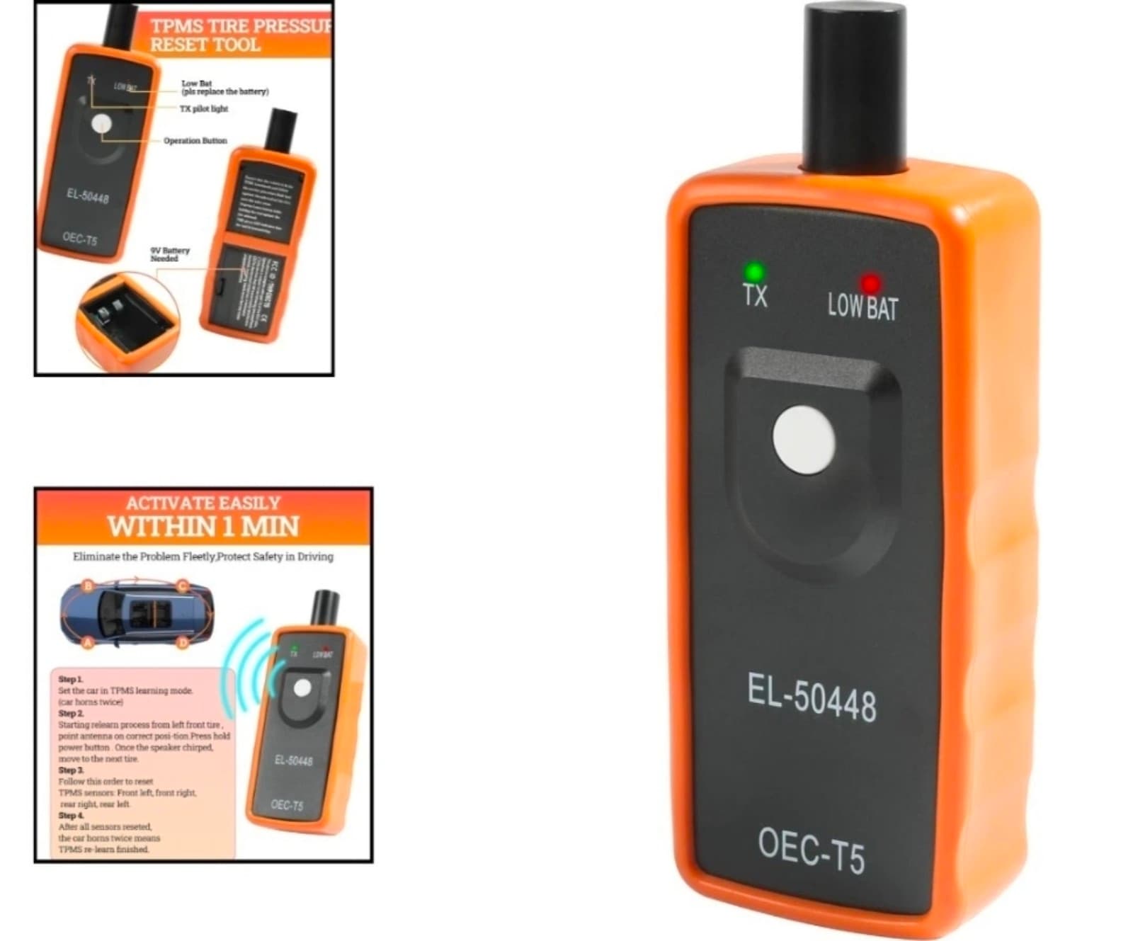 Durable TPMS Relearn Tool for 2006-2023 Vehicles - Essential Tire Maintenance - Thumbnail 2