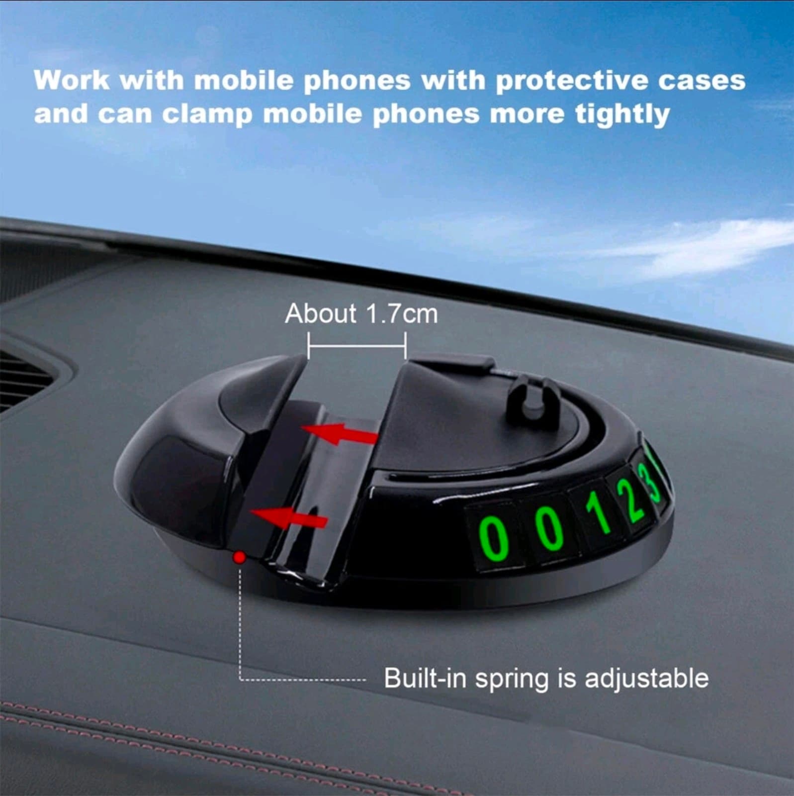 Multifunction Car Anti-Slip Mat Auto Universal Phone Holder - Thumbnail 5
