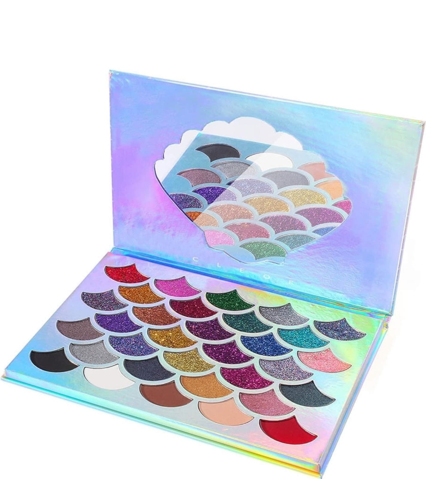 Mermaid Glitter Palette Cleof Cosmetics 32 Shade & Color Original - Thumbnail 5