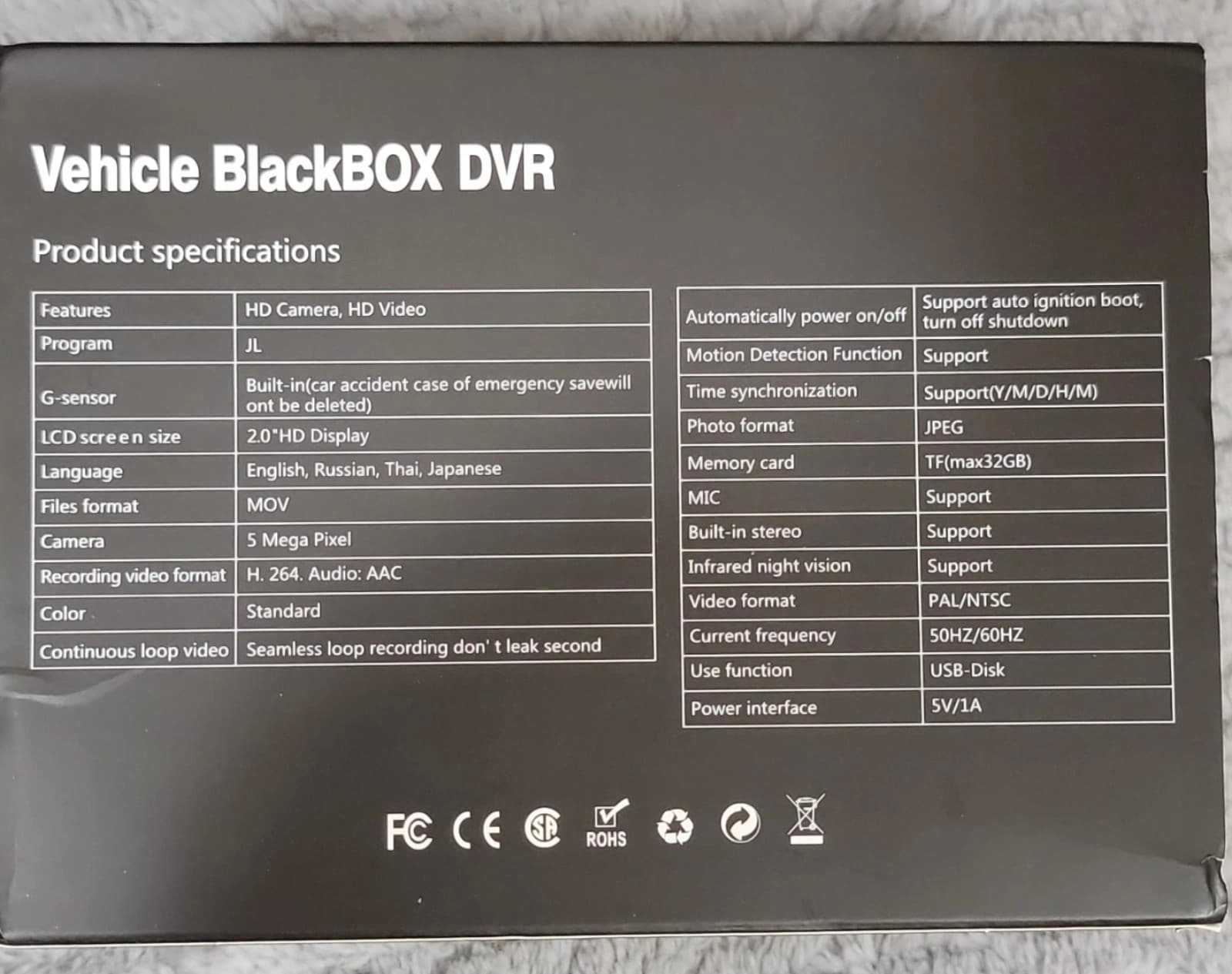 Dash Cam Front & Rear Inside IR Night Vision 2 in. IPS Screen 3 Cameras Car Dash - Thumbnail 9