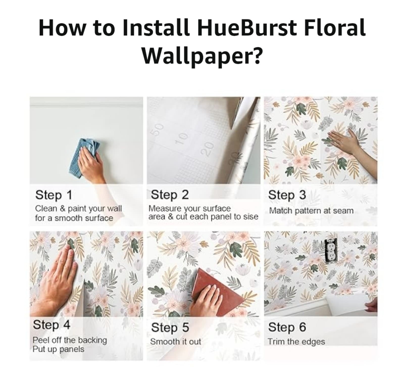 Green Floral Wallpaper by Hue Burst 3 Rolls - Thumbnail 6