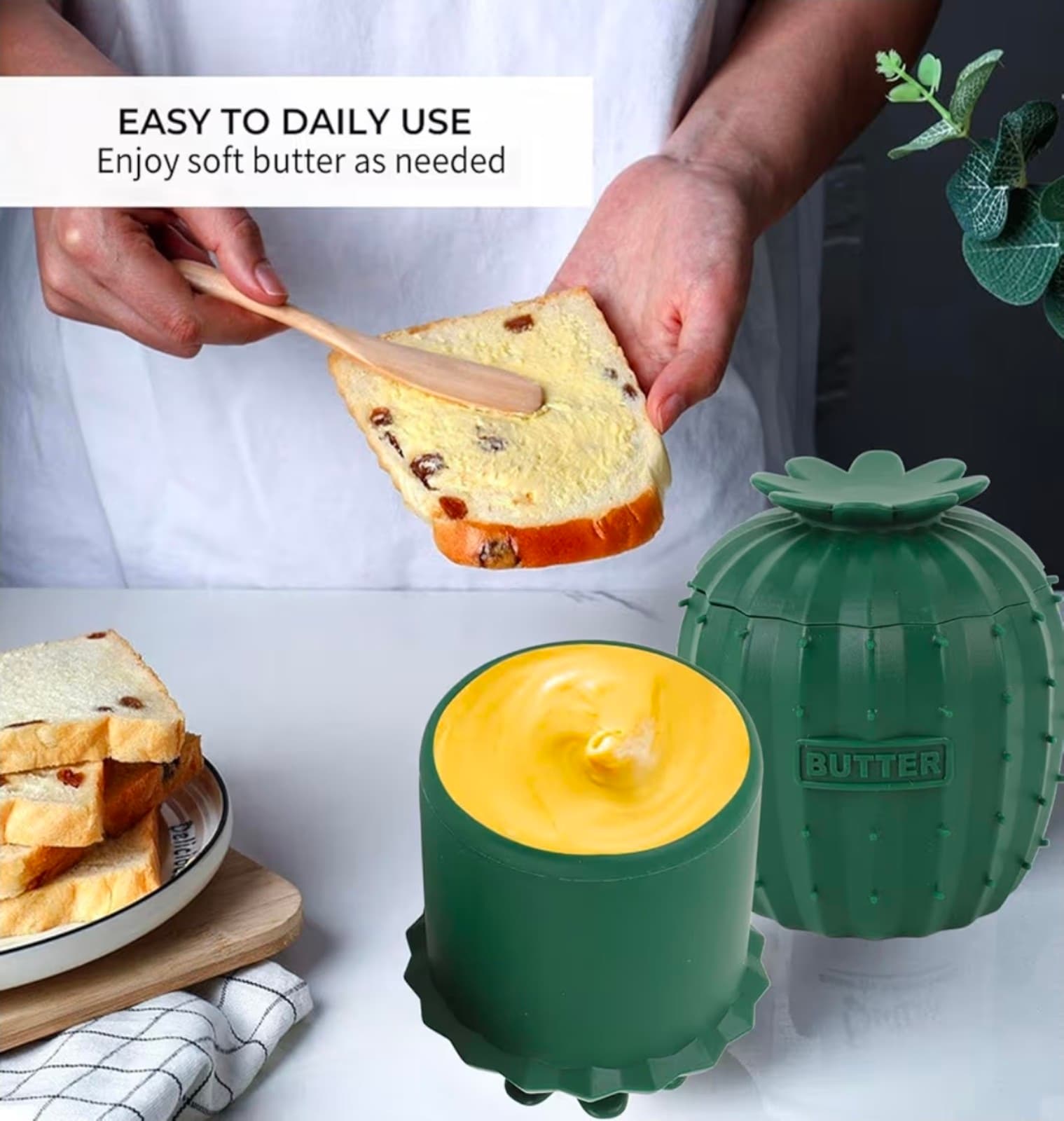Butter Crock with Lid - Thumbnail 2
