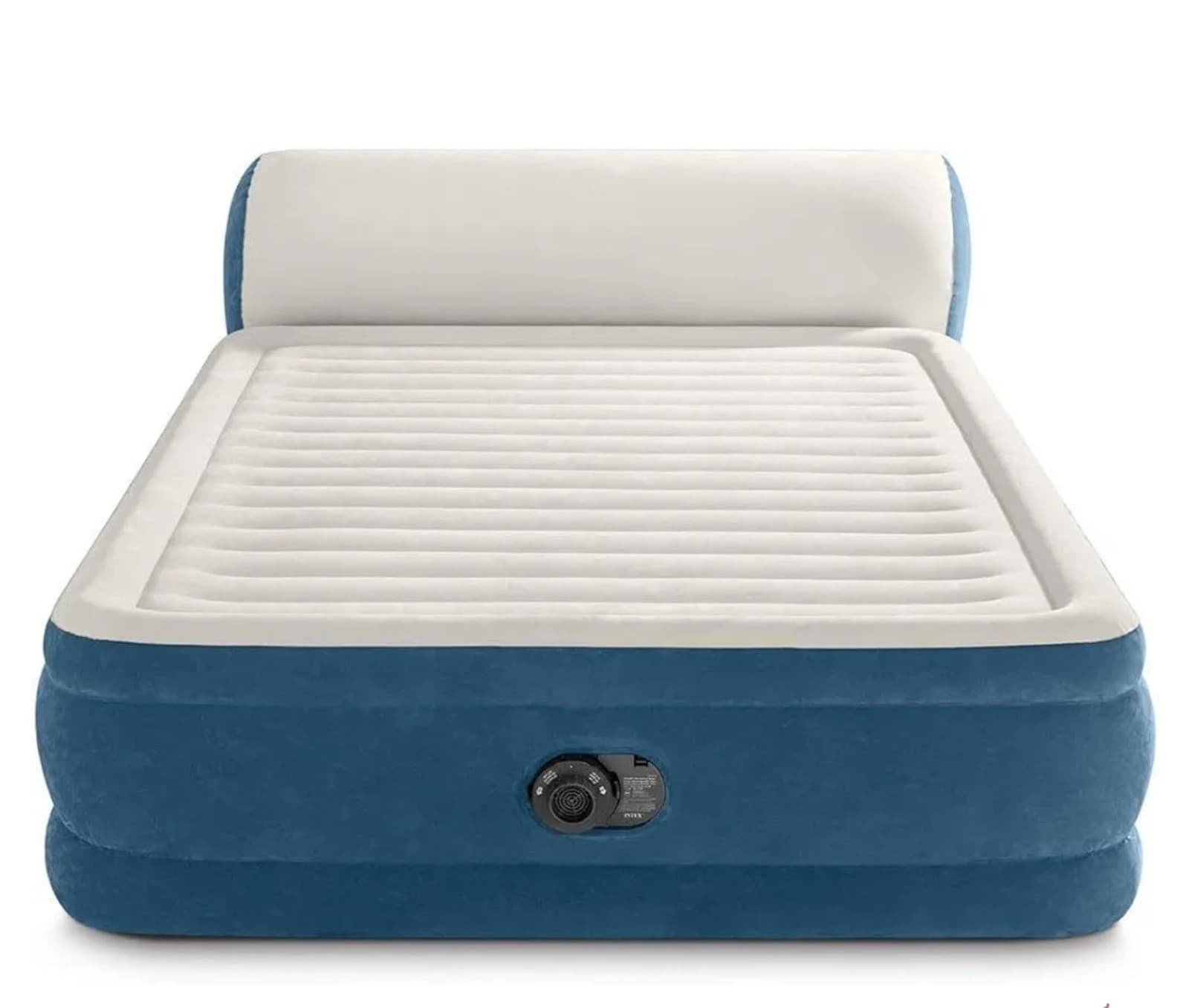 Intex Queen Dura-Beam Deluxe Series Comfort Headboard Airbed with Internal Pump - Thumbnail 2