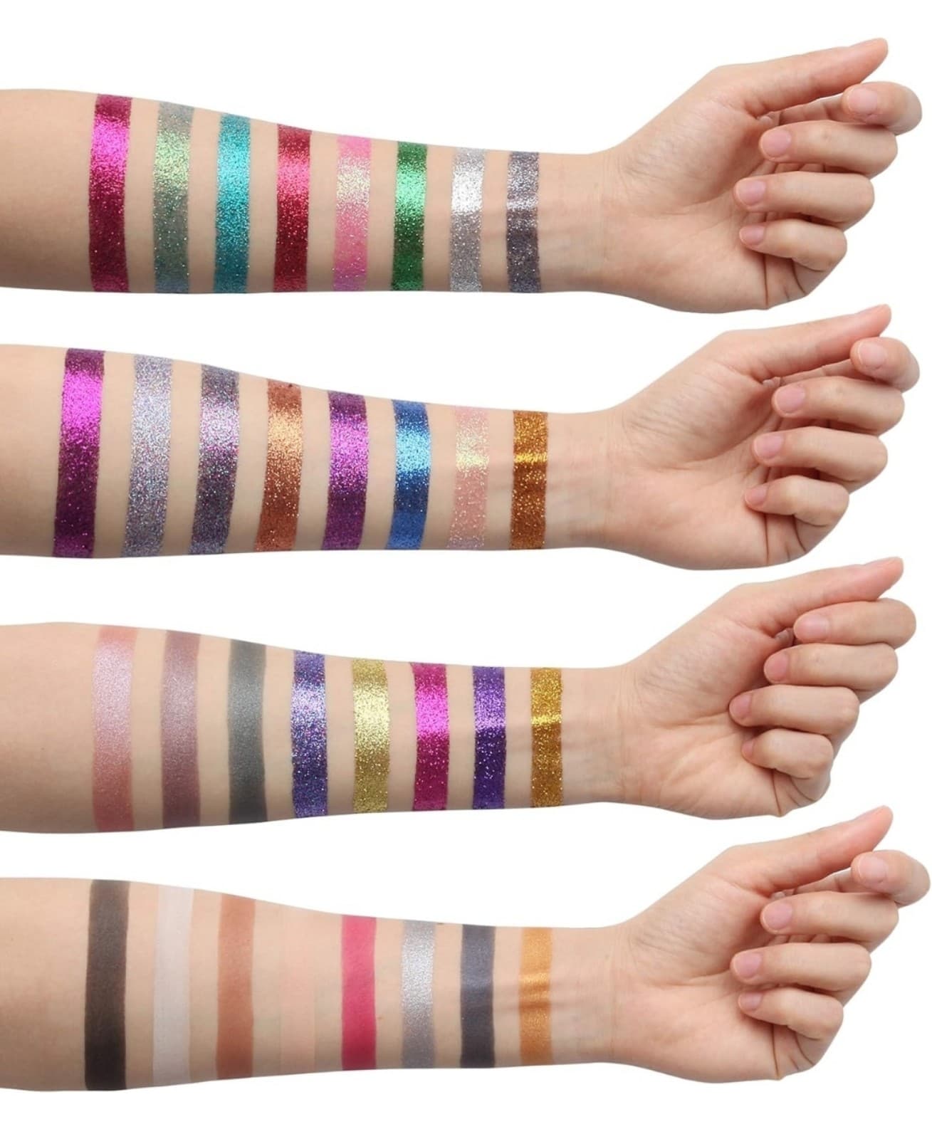 Mermaid Glitter Palette Cleof Cosmetics 32 Shade & Color Original - Thumbnail 2