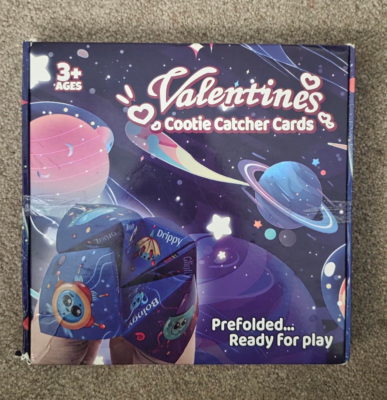 Cosmic Space Cootie Catcher Valentines for Kids, Set of 28 - Thumbnail 7