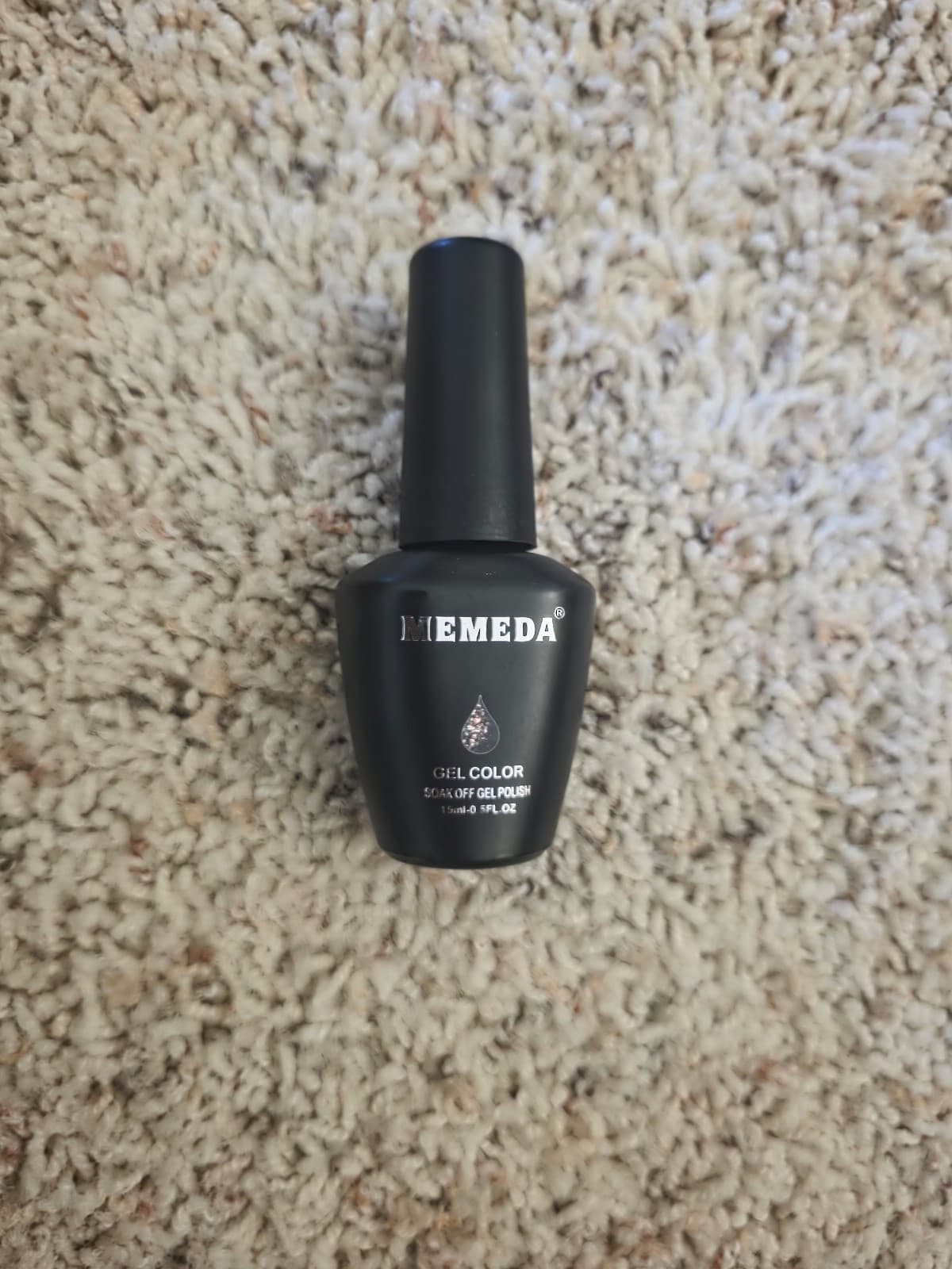 Memeda Gel Pink Glitter Nail Polish