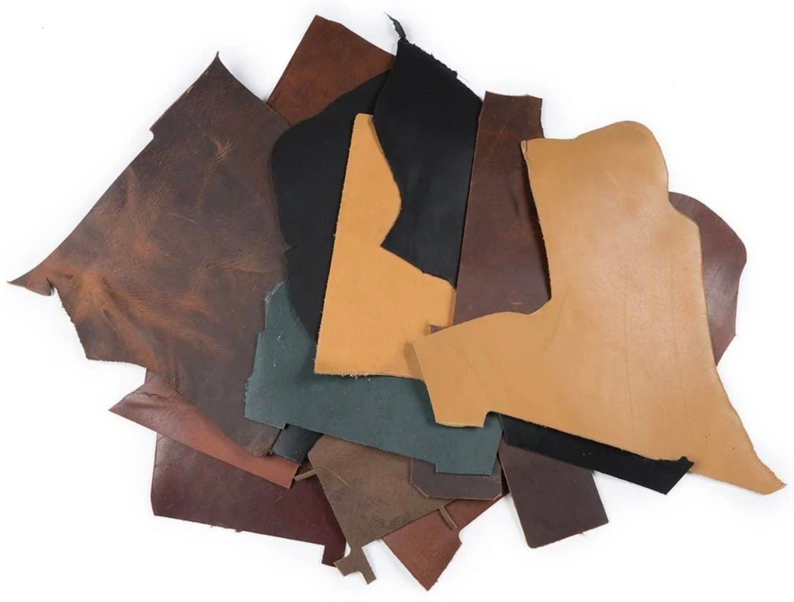 Leather Remnants for Crafts 2lbs - Thumbnail 3