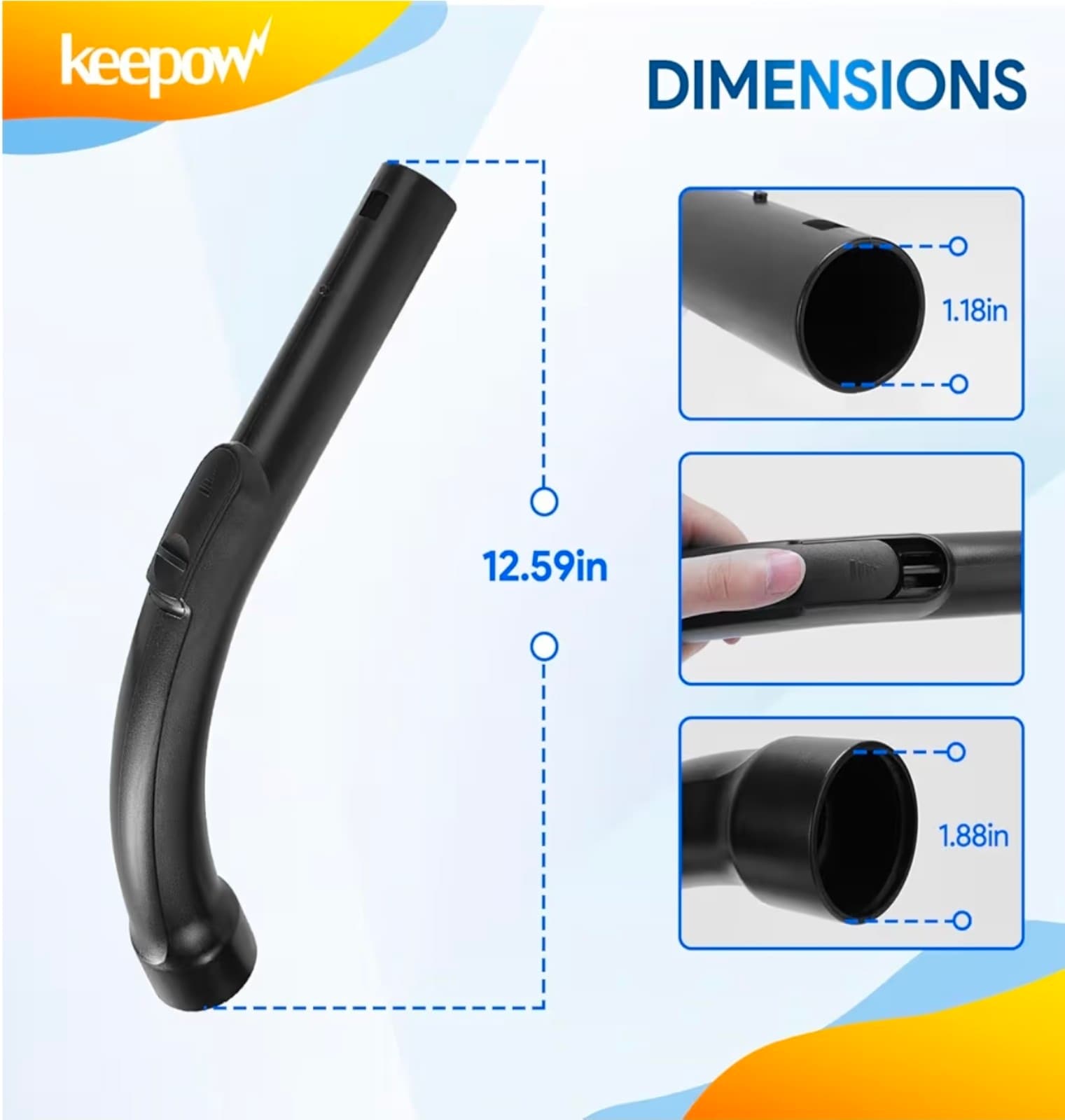 Vacuum Hose for Miele Vacuum Cleaner Compact C1, C2, - Thumbnail 2