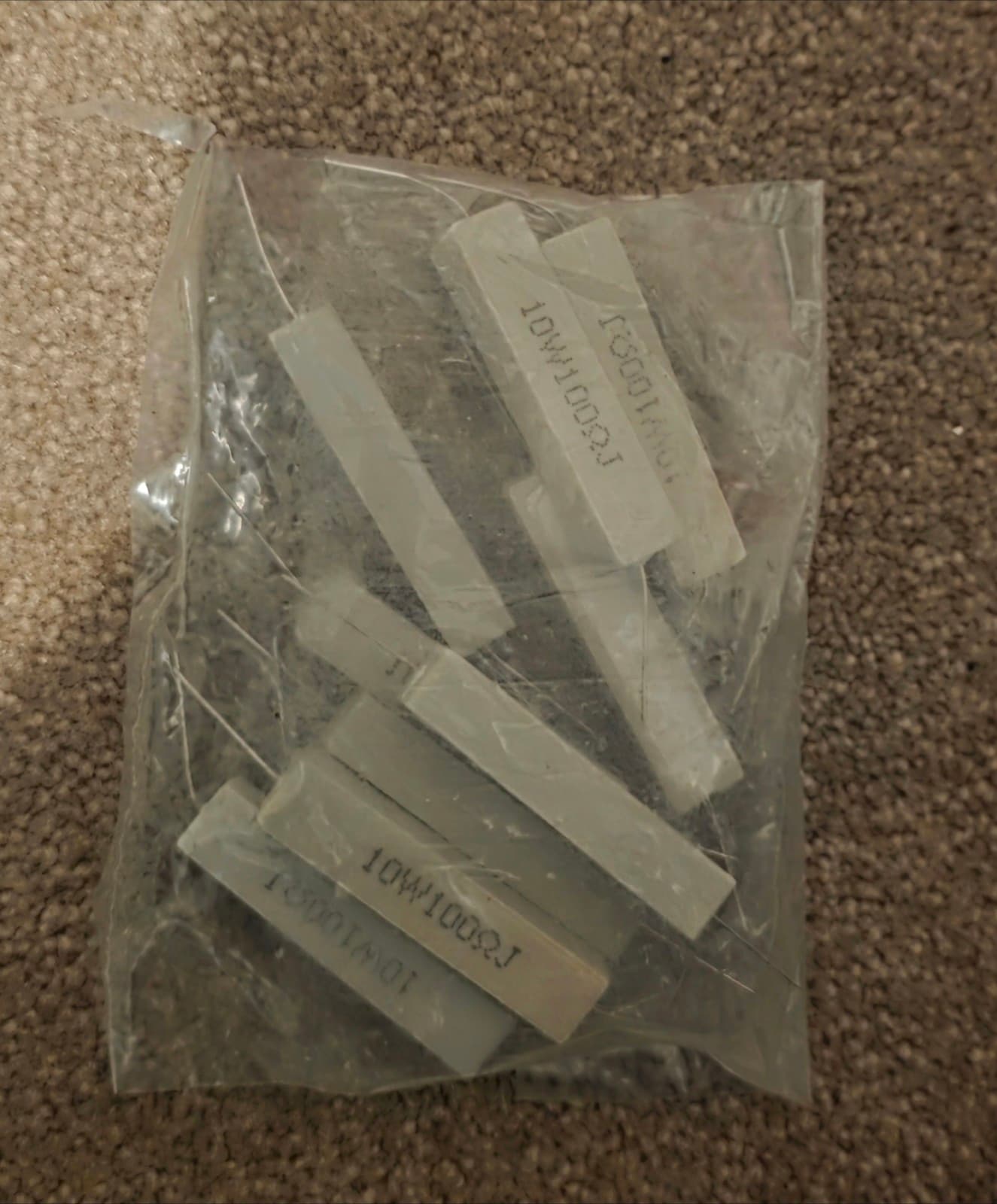 10 watt Wirewound Cement Resistor 10W horizontal Resistors 0.1-100K ohm 20pc