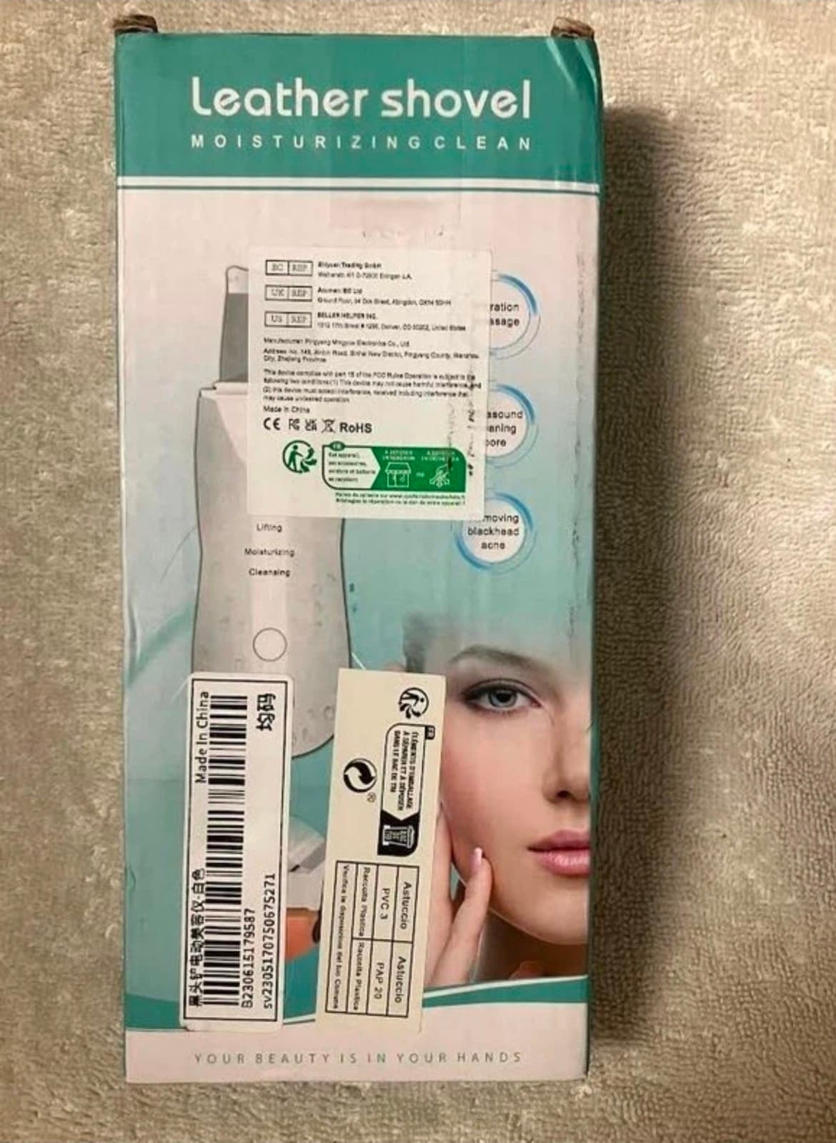 Ultrasonic Blackhead Remover Acne Removal Rechargeable For Facial Cleansing NIB - Thumbnail 2