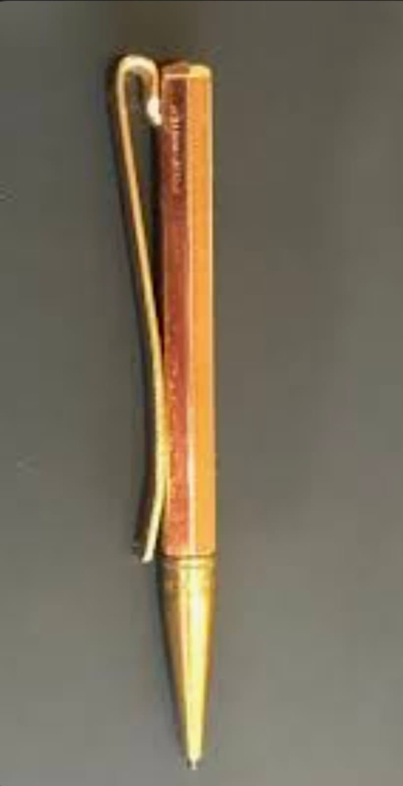 Vintage Gold Tone Mechanical Pencil Tie Clip 3.25" Long