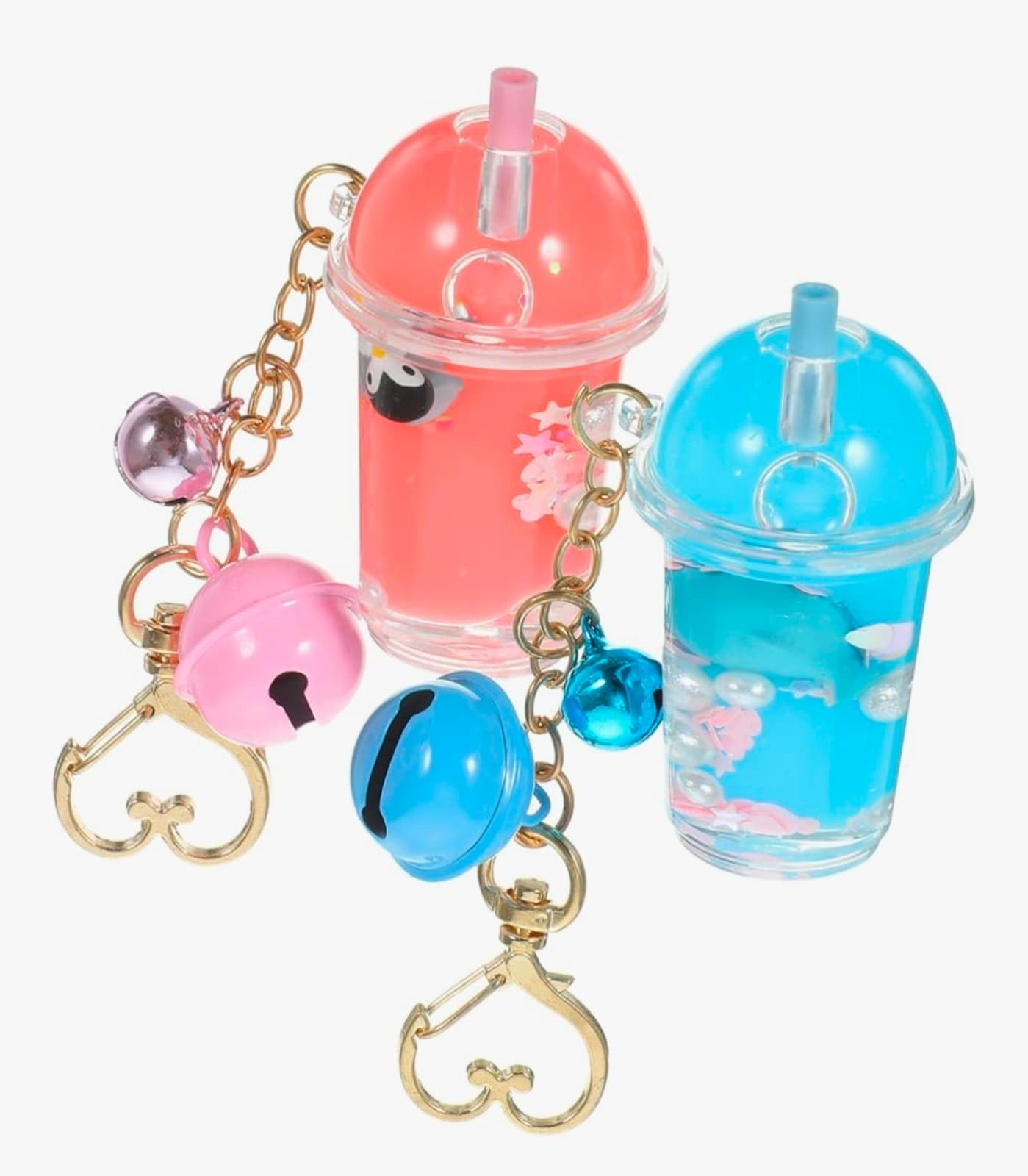 Keychain Bell Pink & Blue
