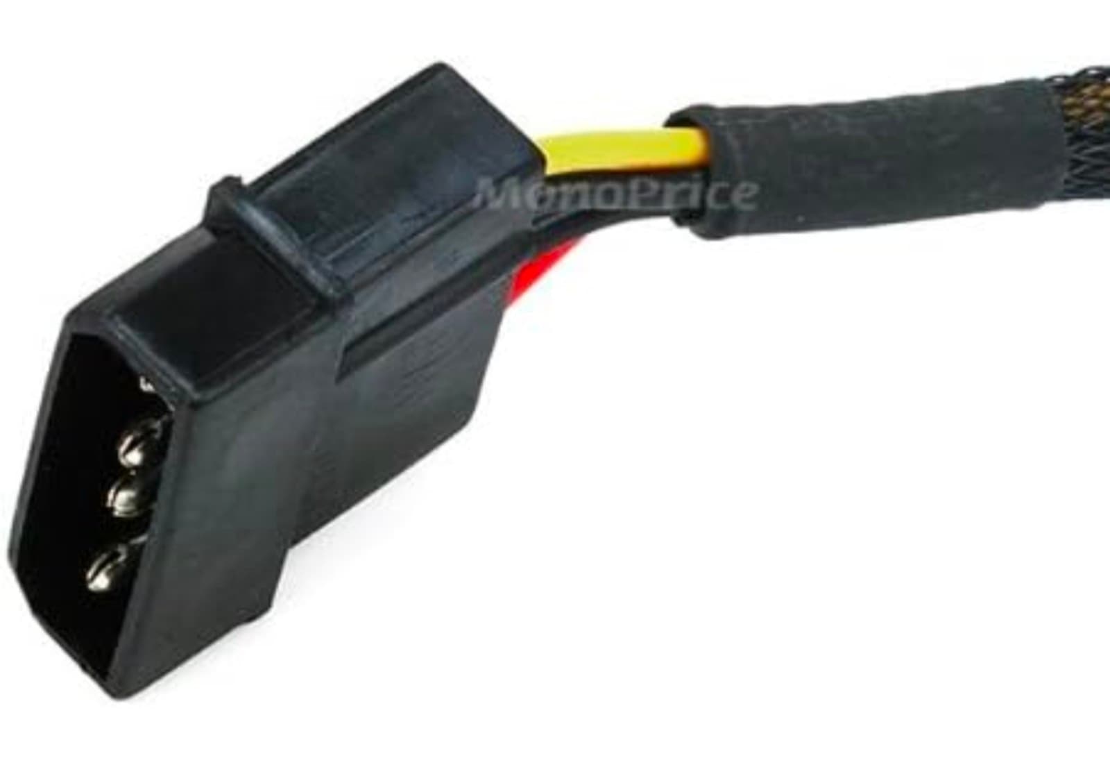 Monoprice 12inch 4pin MOLEX Male to (2) 15pin SATA II Female Power Cable - Thumbnail 2