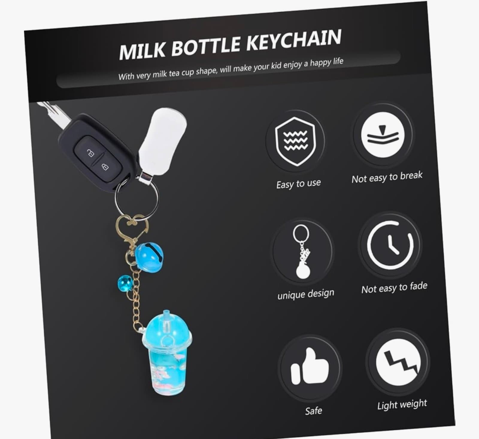 Keychain Bell Pink & Blue - Thumbnail 2