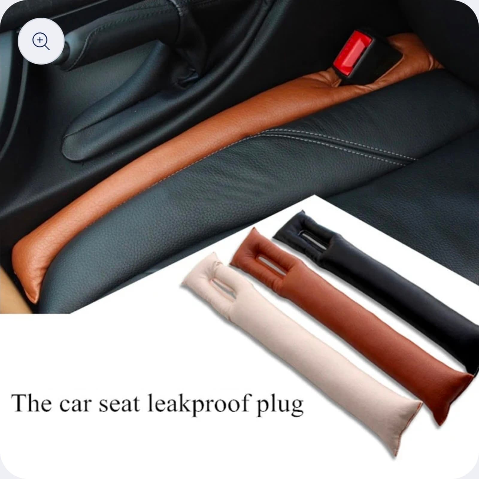 Car Seat Gap Pads Black 2 pack - Thumbnail 3