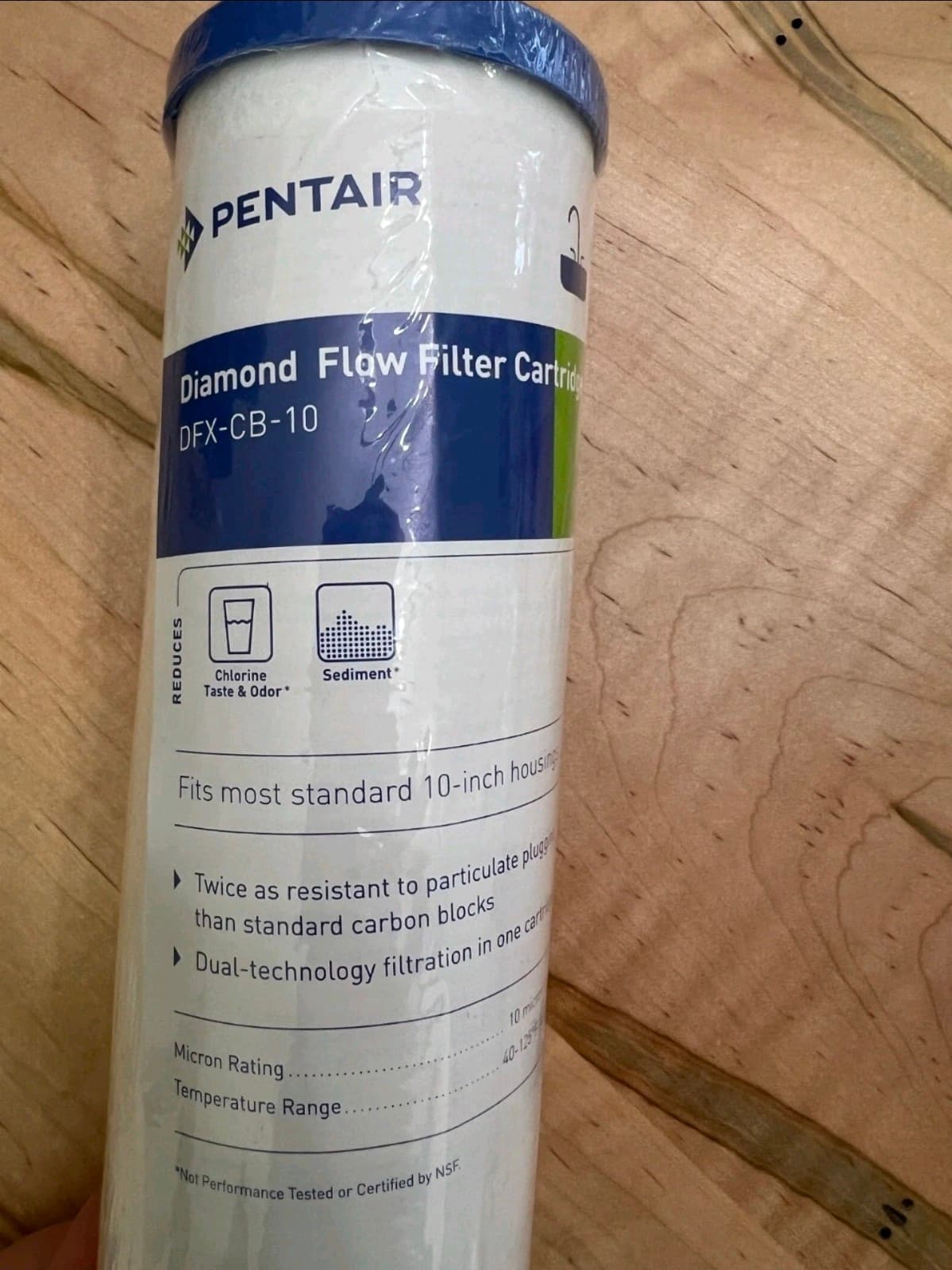 Pentair Pentek DFX-CB-10 Dual Purpose Sediment Carbon Filter - 655130-43 10 MC - Thumbnail 2