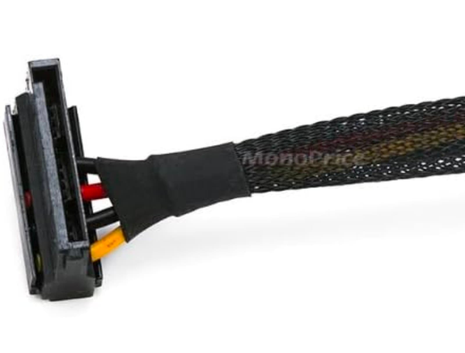 Monoprice 12inch 4pin MOLEX Male to (2) 15pin SATA II Female Power Cable - Thumbnail 3