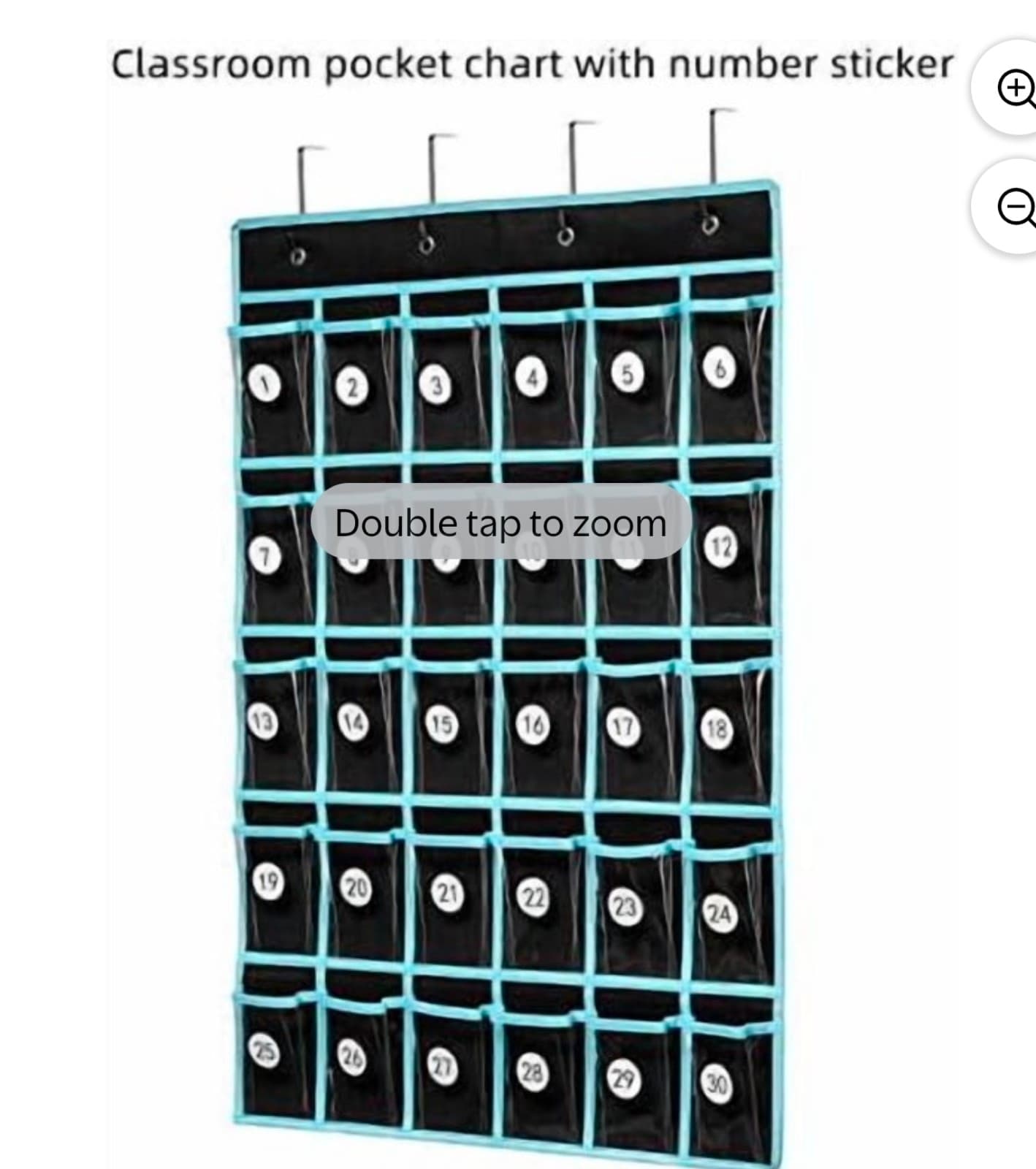 Classroom Pocket Chart Organizer,Cell Phones Calculator Holder for Classroom Sto - Thumbnail 4