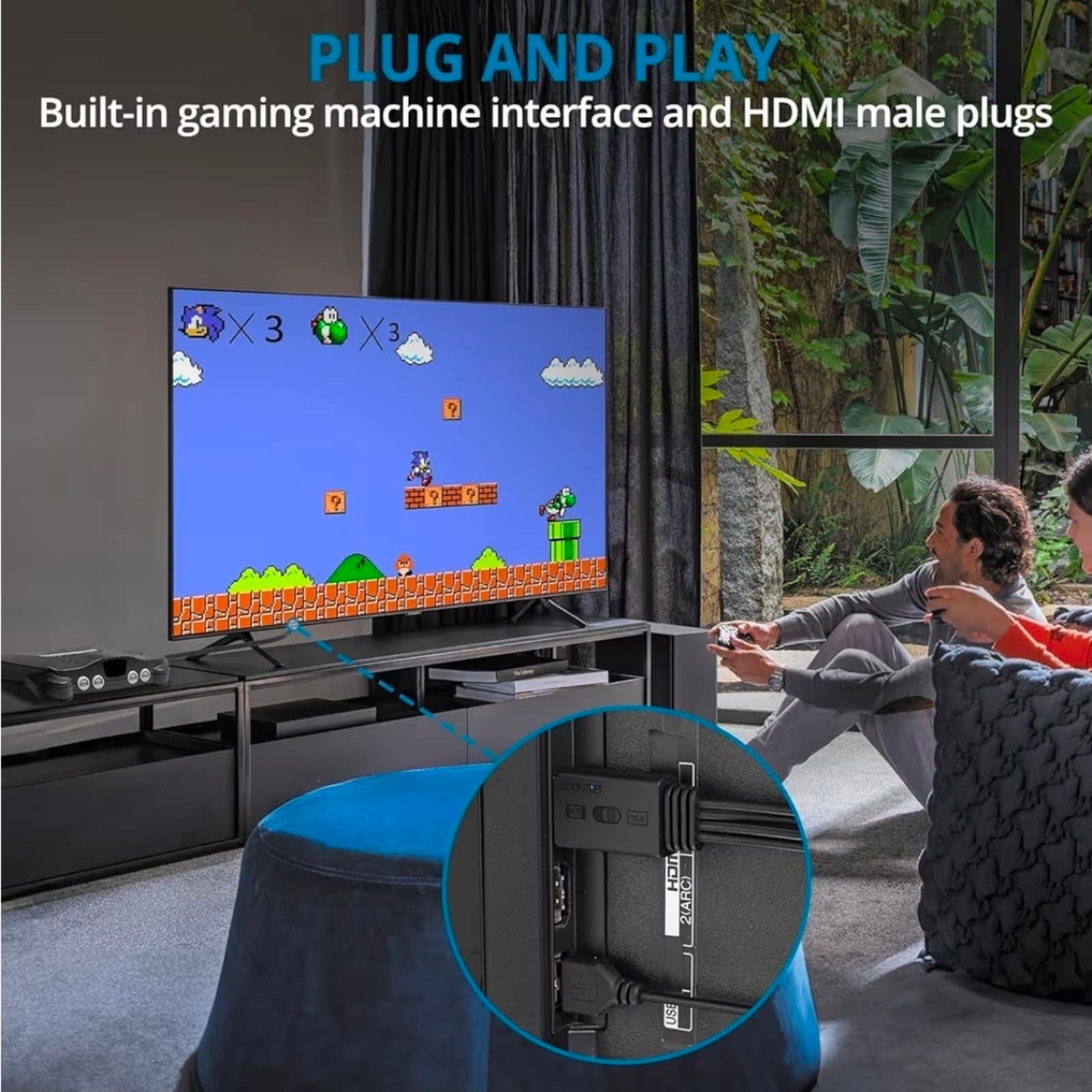 N64 to HDMI Adapter, Supports 1080P(60hz) Output, 4:3 & 16:9 Aspect Ratio Switch - Thumbnail 4