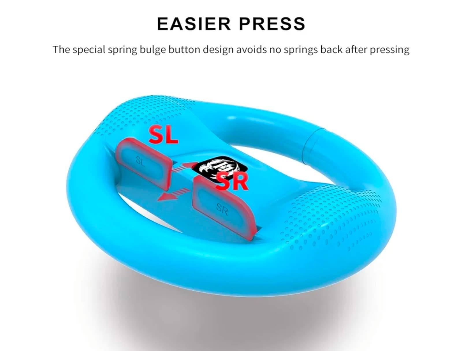 Switch 2 Steering Wheel for Mario Kart World, Mario Cart Racing Wheel - Thumbnail 3