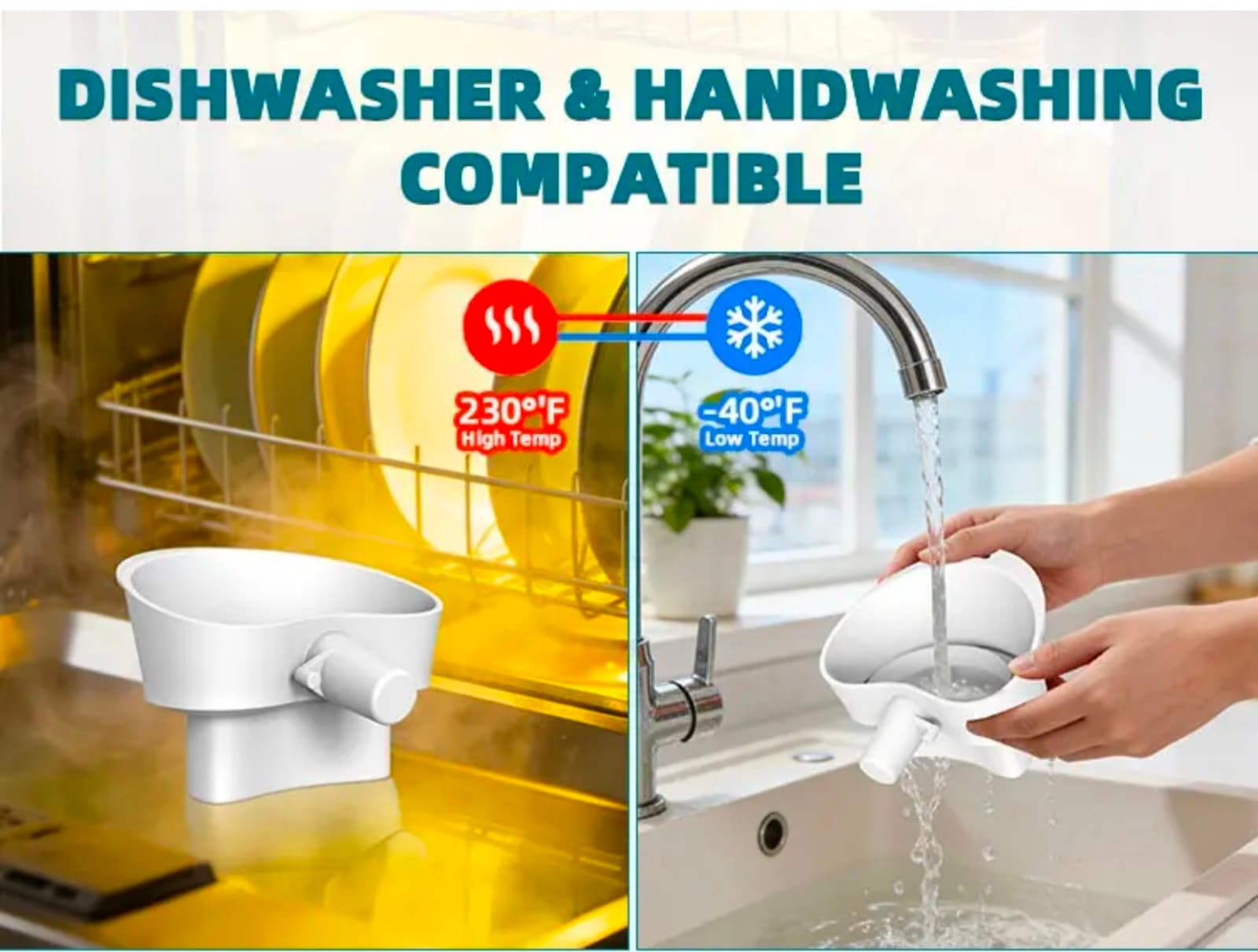Flour Funnel for Kitchen Aid Mixer with, Kitchenware Easy Pour No-Mess Attachmen - Thumbnail 9