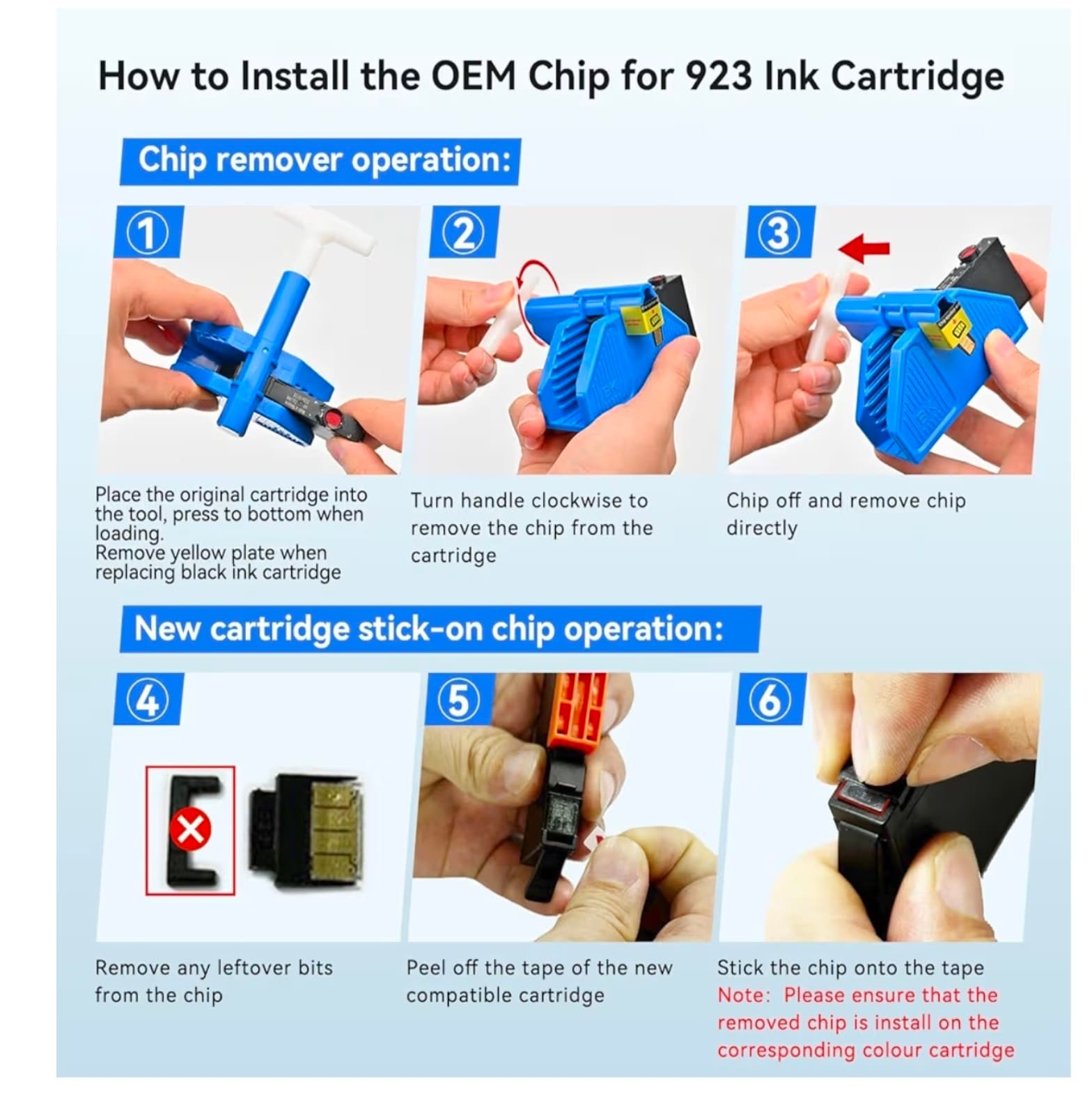 HP Printers Compatible for HP 923 HP923 Ink Cartridges - Thumbnail 6