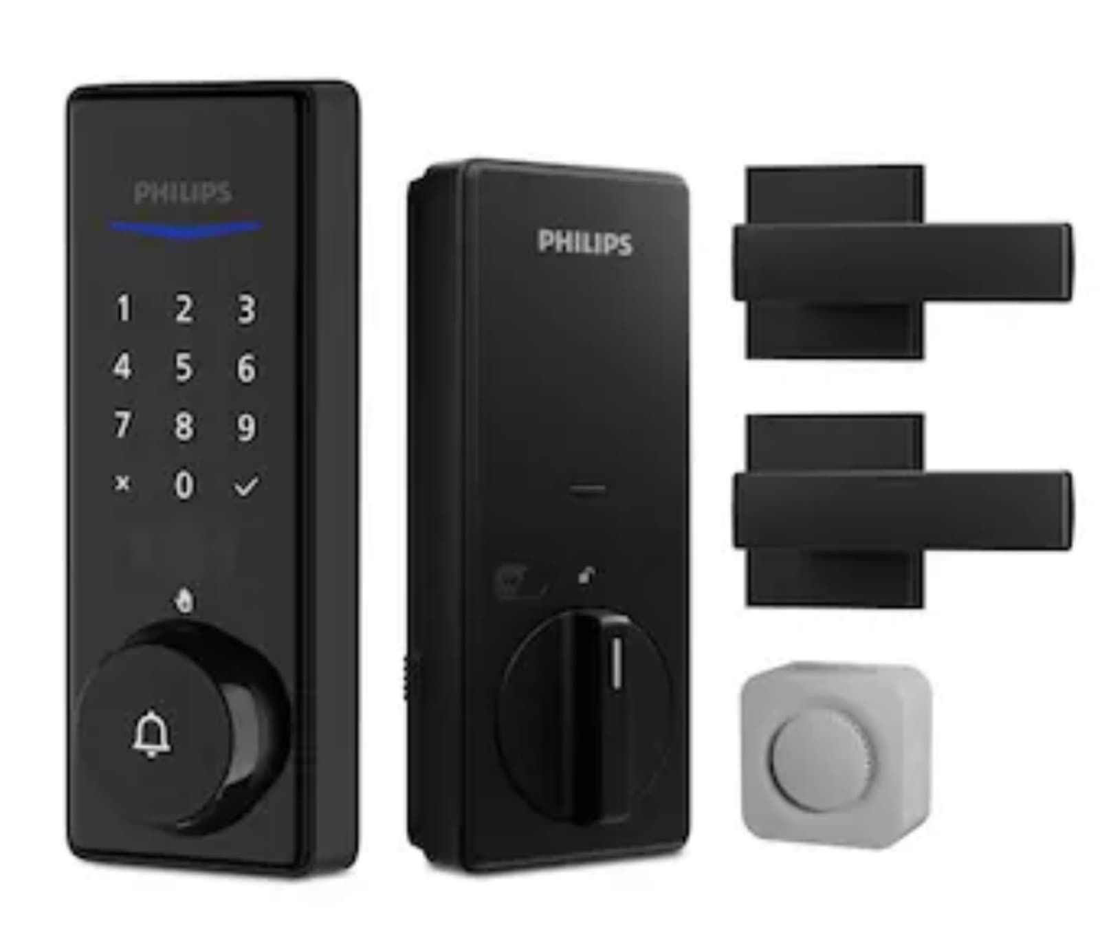 Philips 5000 Series Matte Black Smart Wi-Fi and Touchscreen Keypad Deadbolt