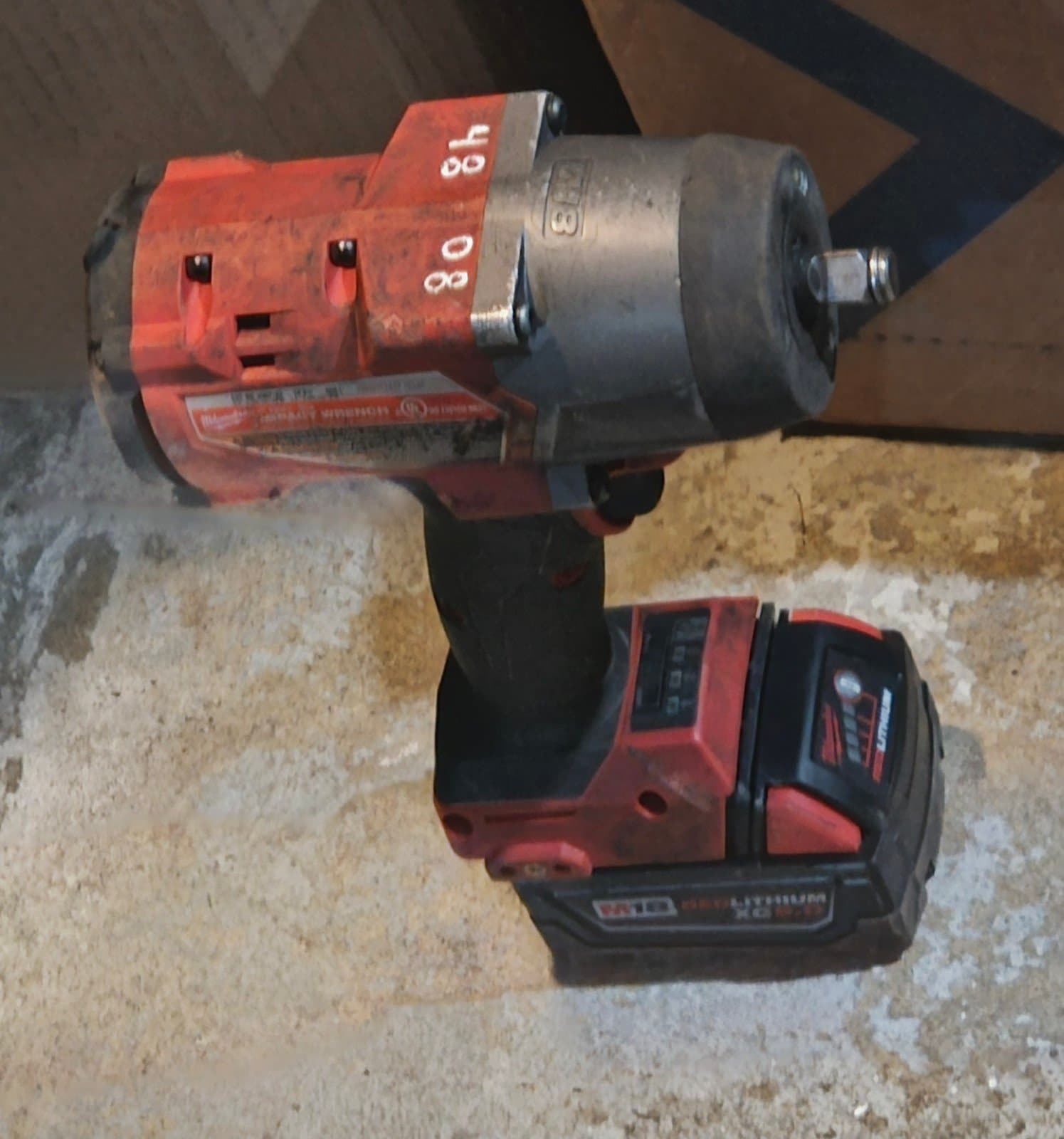 Milwaukee 2767-20 M18 FUEL High Torque 1/2" Impact Wrench with 3 Ah Battery
