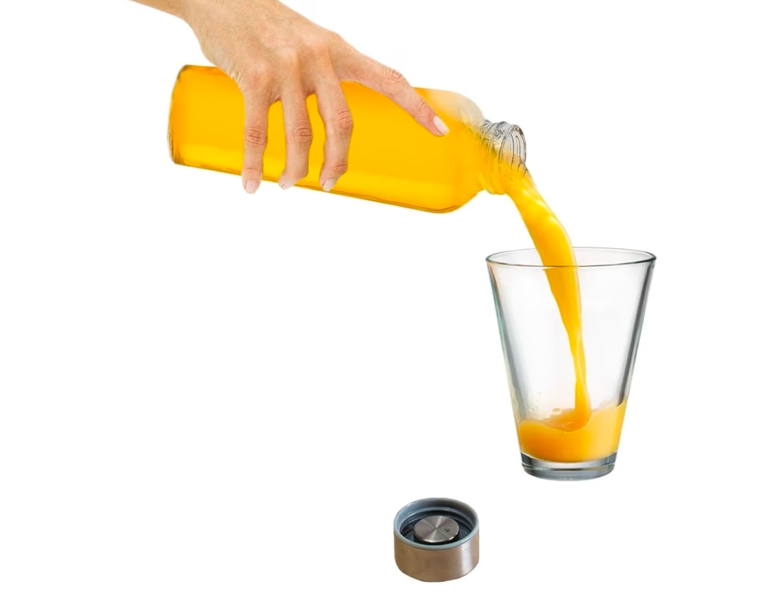 Brieftons Glass Bottles's Lids, Pack of 2 Stainless Steel Caps - Thumbnail 5