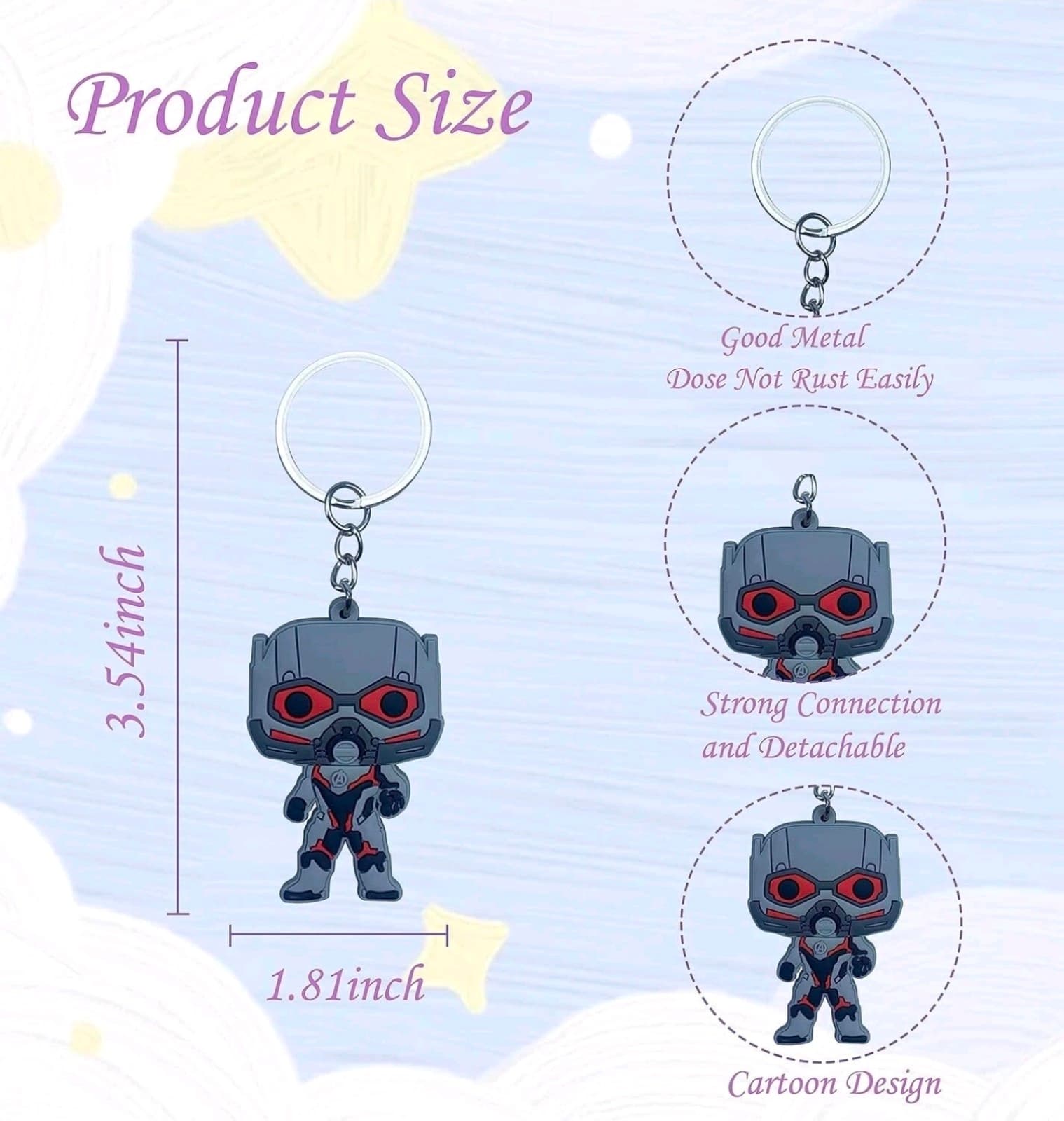 Keychains for Birthday Party Giftbag Toys - Thumbnail 3