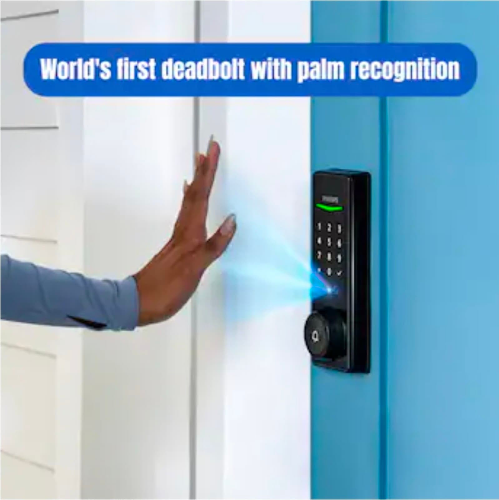 Philips 5000 Series Matte Black Smart Wi-Fi and Touchscreen Keypad Deadbolt - Thumbnail 6