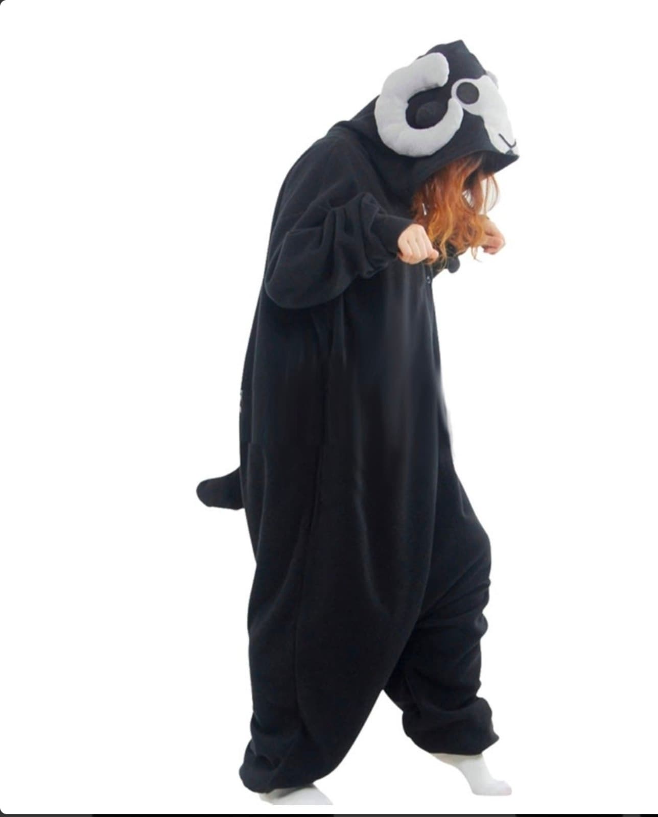 Black Sheep Kigurumi Onesie Pajamas Adult size Small - Thumbnail 2