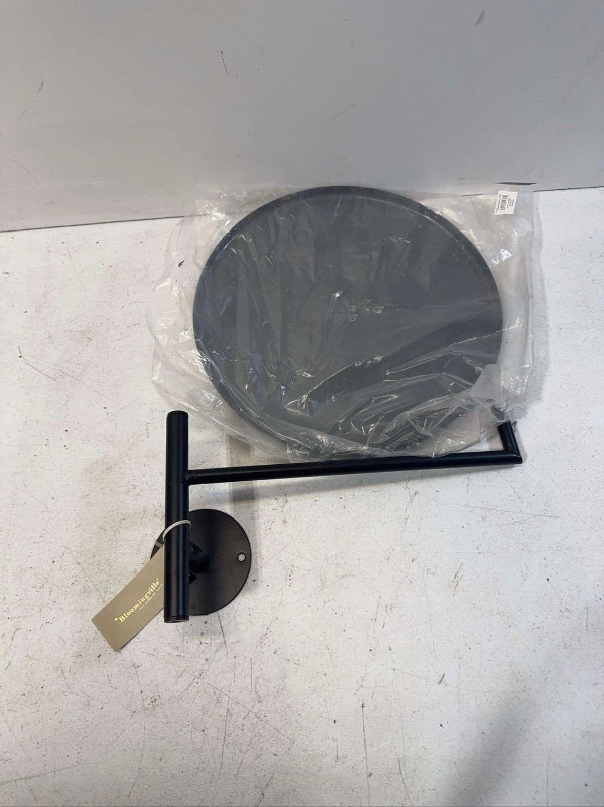 Bloomingville Black Metal Wall Mount Tray - Thumbnail 2