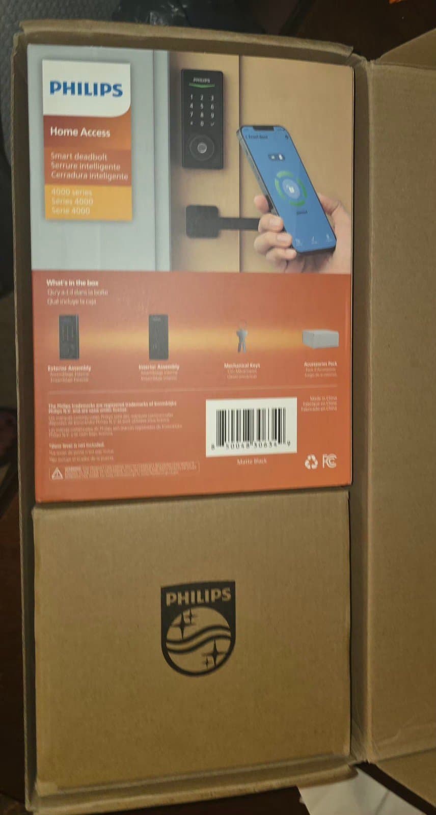 Philips 5000 Series Matte Black Smart Wi-Fi and Touchscreen Keypad Deadbolt - Thumbnail 9