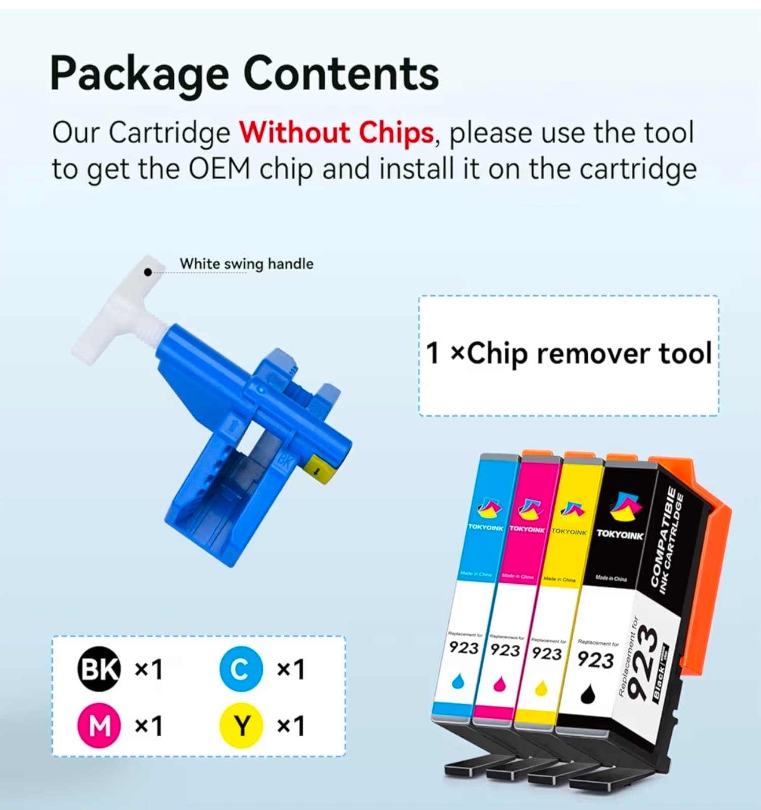 HP Printers Compatible for HP 923 HP923 Ink Cartridges - Thumbnail 4