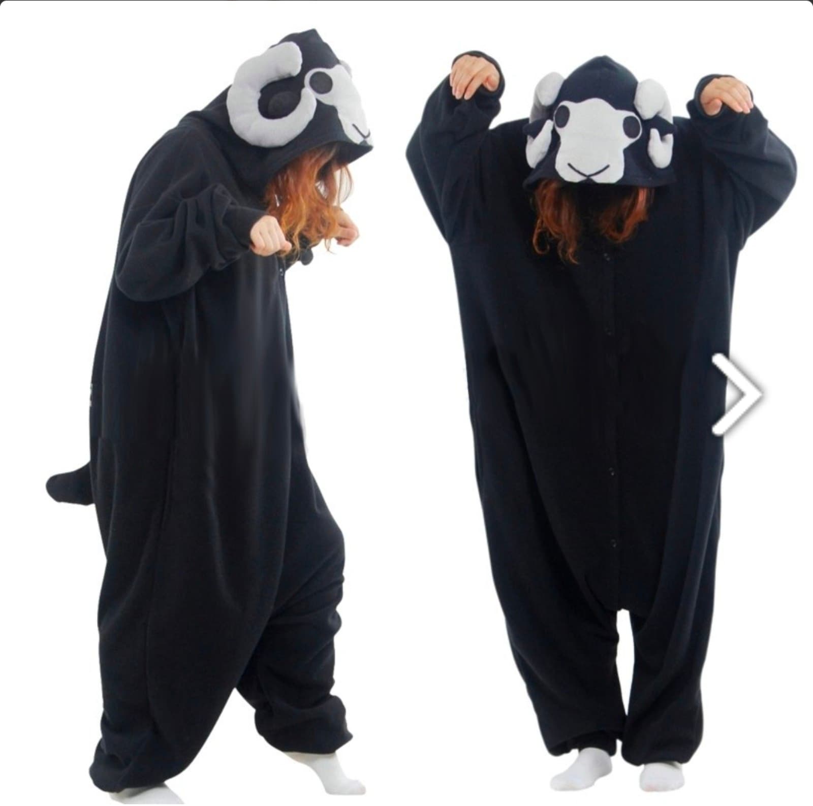 Black Sheep Kigurumi Onesie Pajamas Adult size Small