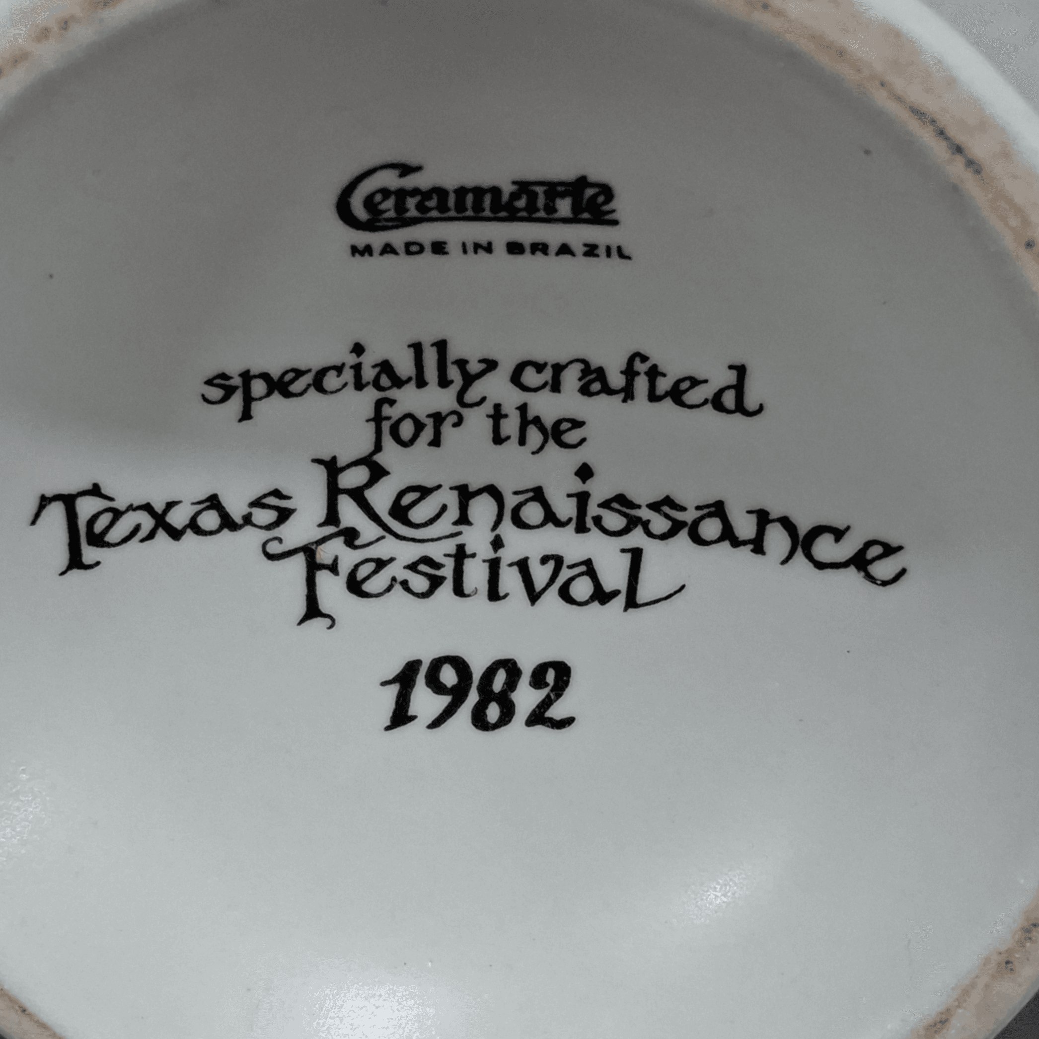 Ceramarte Texas Renaissance Festival 1982 Stein - Thumbnail 5