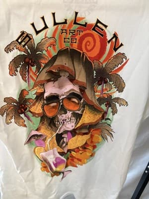 Sullen Men's Tshirt SUN BUM Biker Tattoos Urban Design Limited Edition Hazy Daze